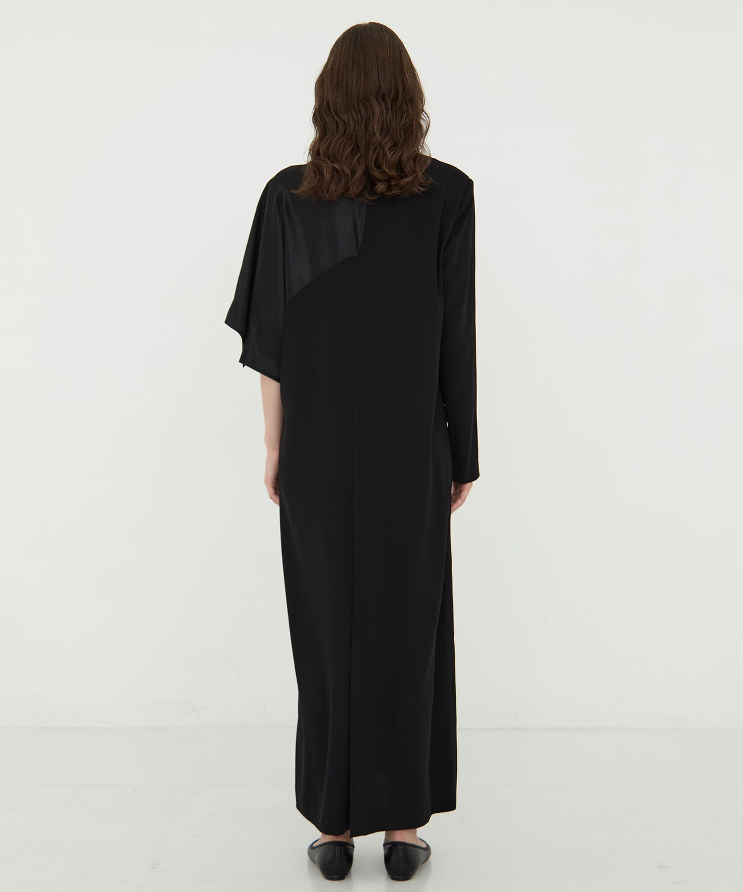 BLACK FORMAL ASYMMETRY DRESS CINOH