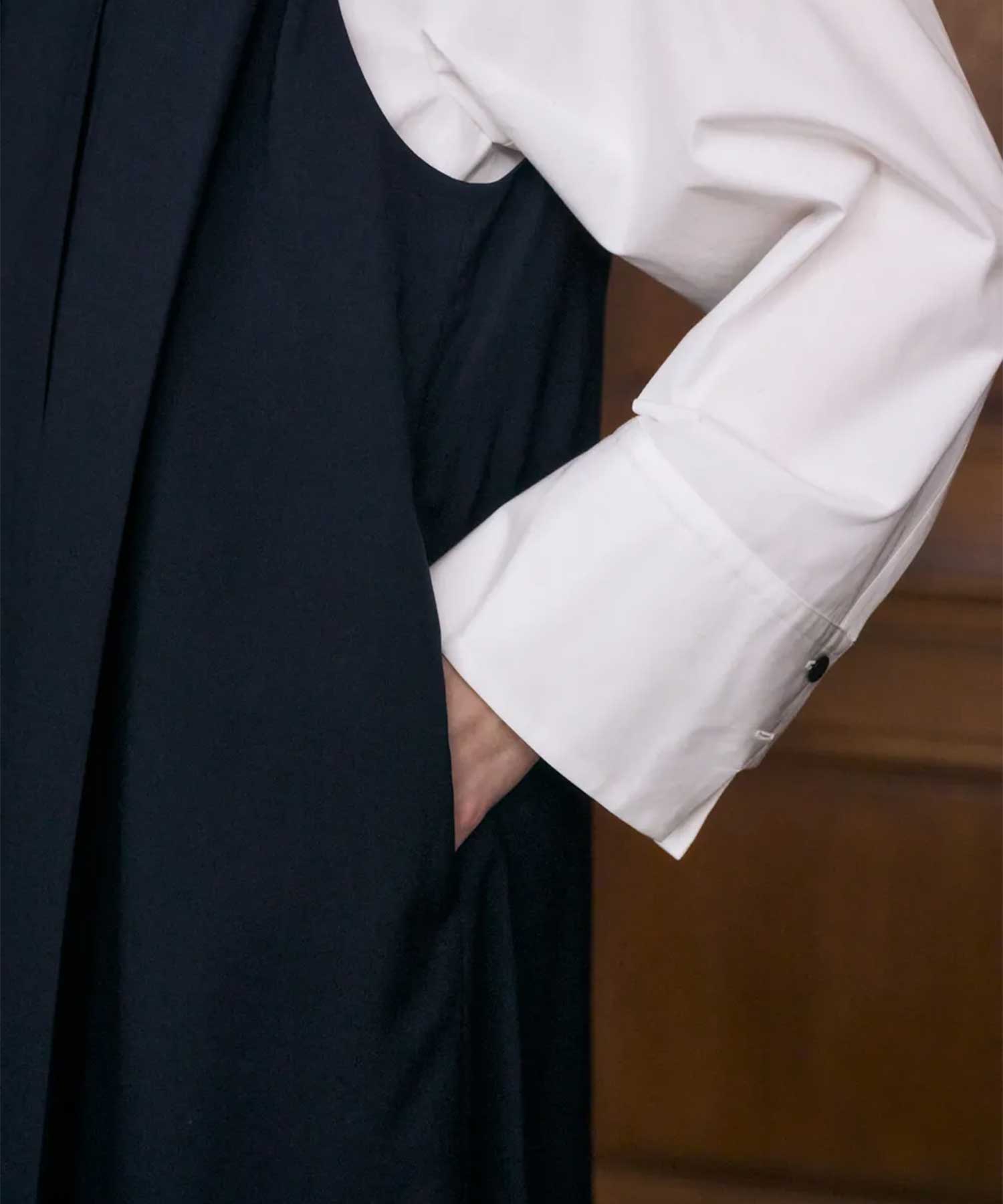 TUCK JUMPER-SKIRT ENFOLD