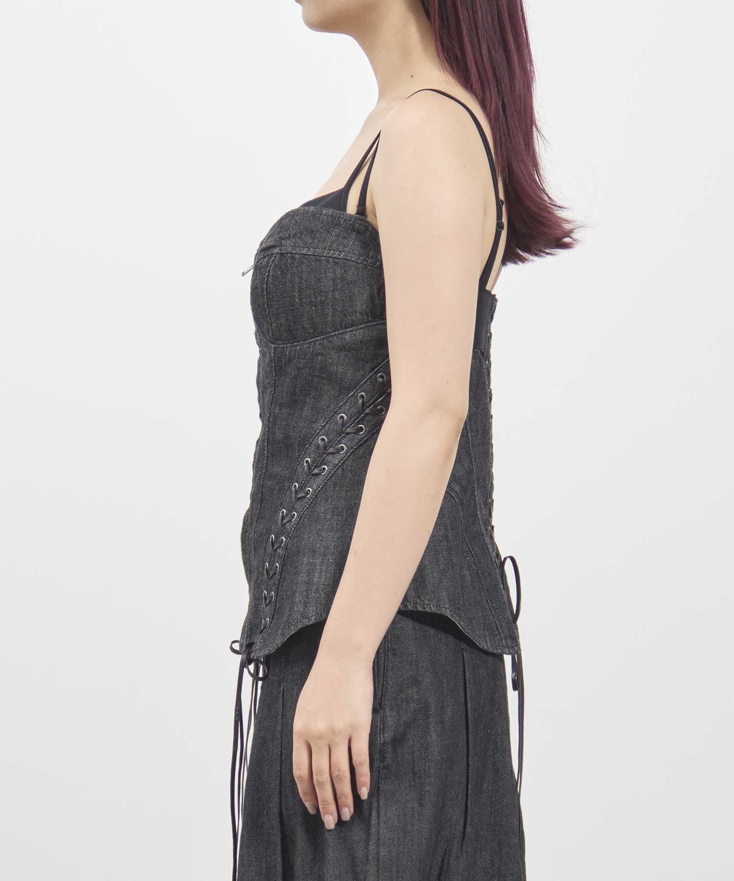 Lace up denim bustier｜FETICO（フェティコ）公式通販｜THE
