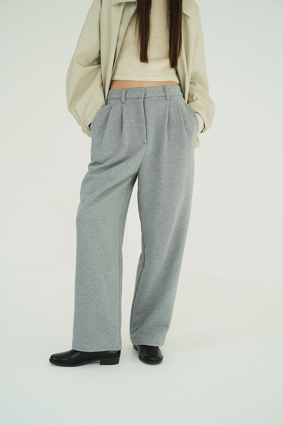 TWO TUCK SWEAT PANTS CLANE