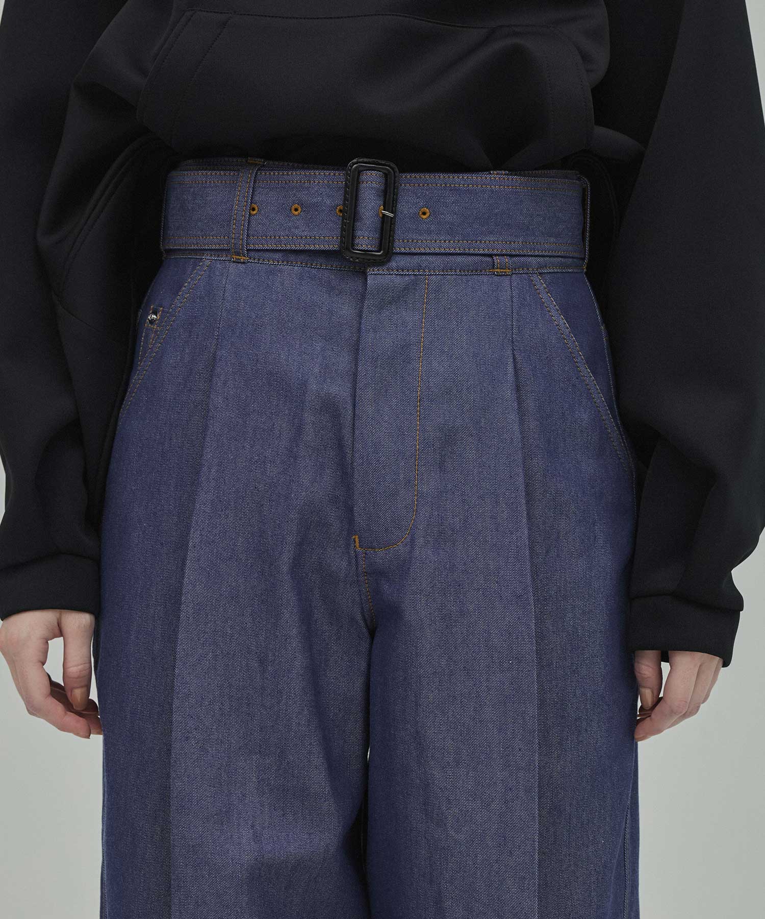 THE BELTED WIDE DENIM THE RERACS