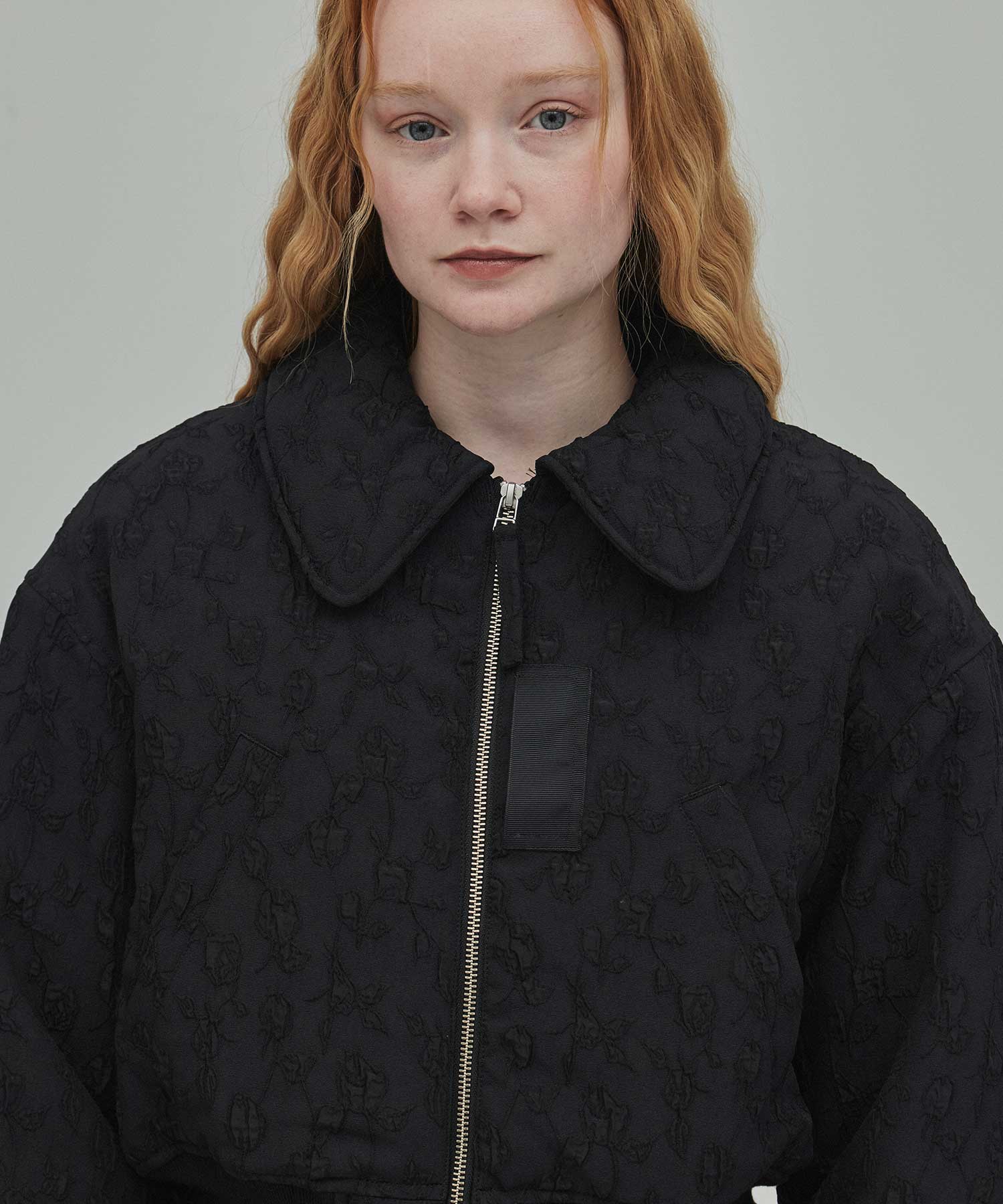 Floral jacquard bomber jacket FETICO