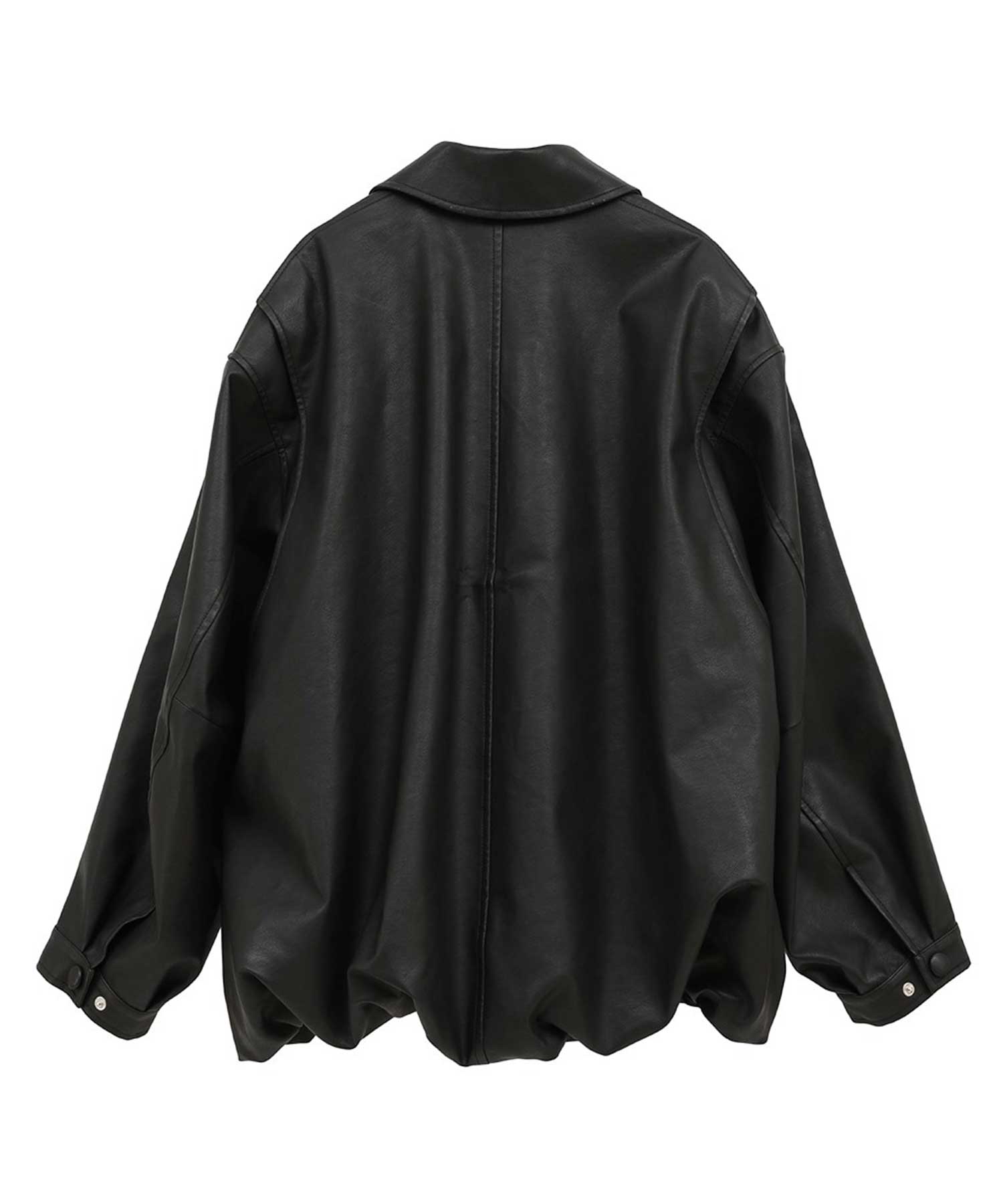 FAKE LEATHER BALLOON JACKET CLANE