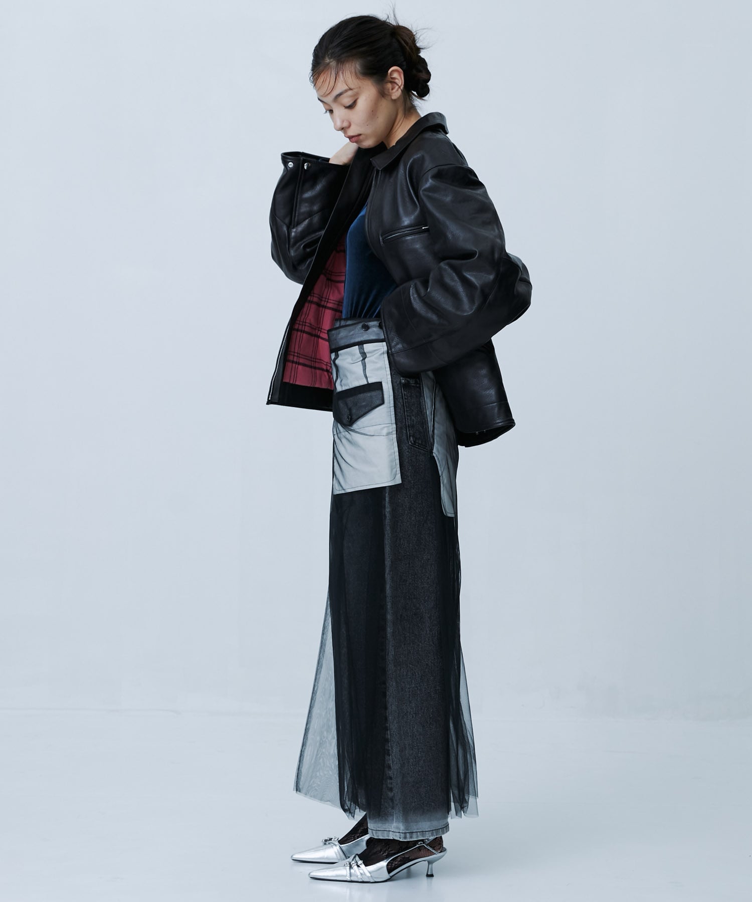 CJ-25147　Sheep Leather Jacket Chika Kisada