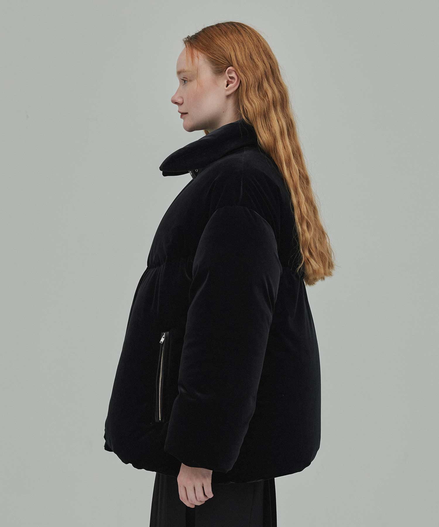 Velour down coat FETICO
