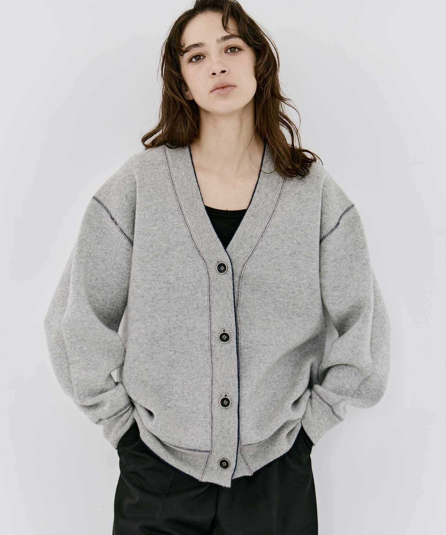 CASHMERE REVERSIBLE CARDIGAN THE TOKYO