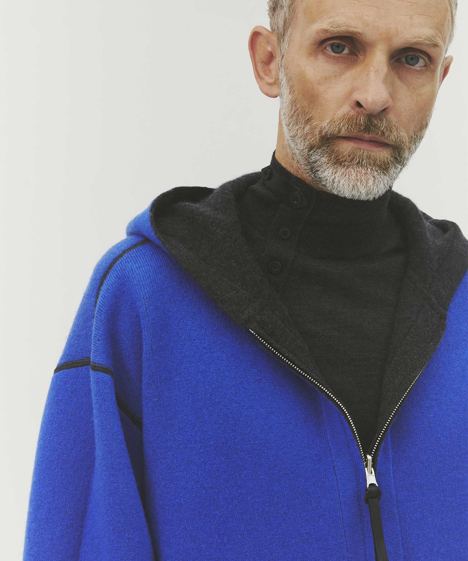 CASHMERE REVERSIBLE ZIP UP HOODIE THE TOKYO