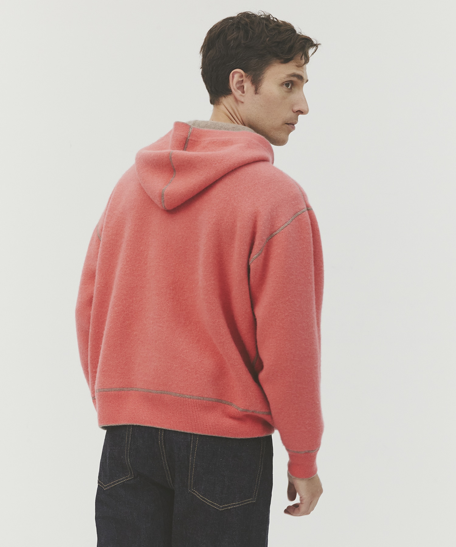 CASHMERE REVERSIBLE ZIP UP HOODIE THE TOKYO