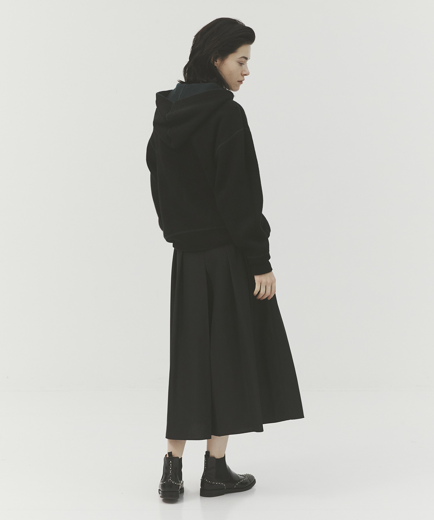 CASHMERE REVERSIBLE ZIP UP HOODIE THE TOKYO