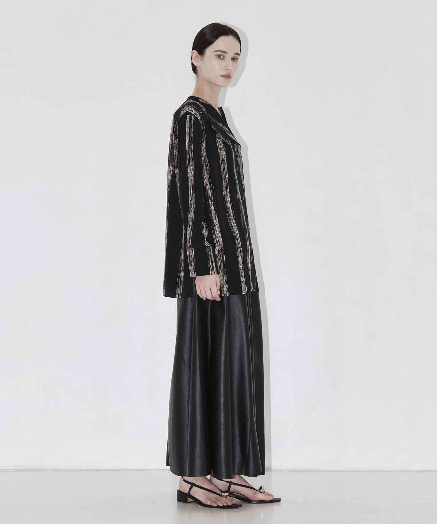 Paz gather waist skirt BK AKIRANAKA