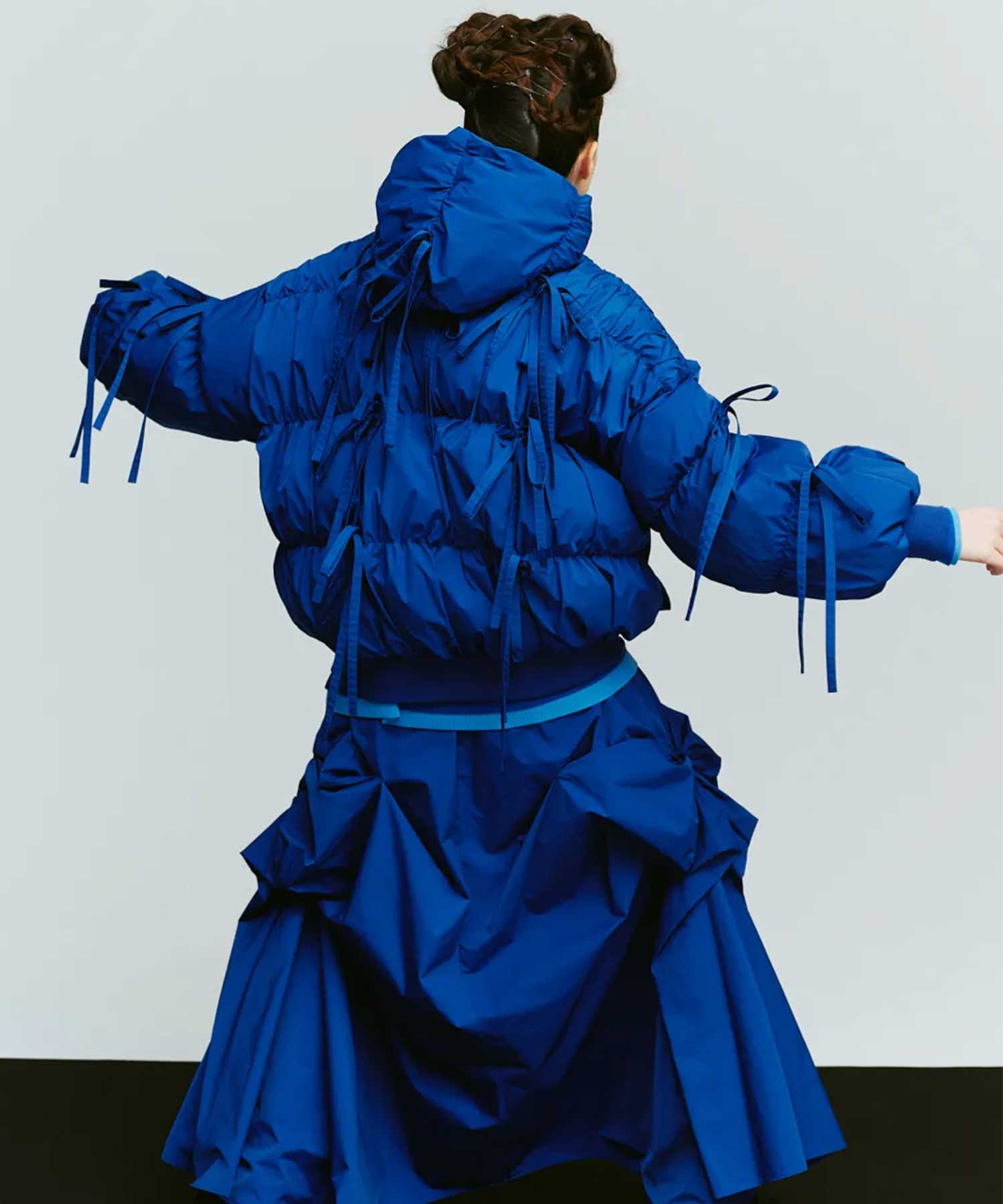 RIBBON DOWN-JAKET ENFOLD