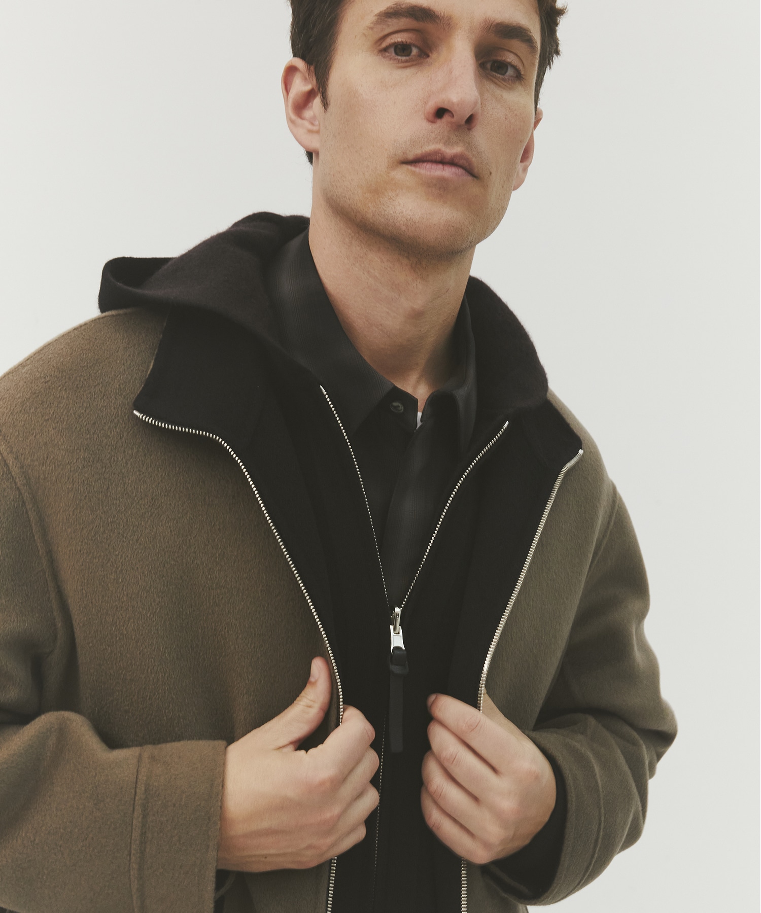 CASHMERE REVERSIBLE STAND ZIP BLOUSON THE TOKYO