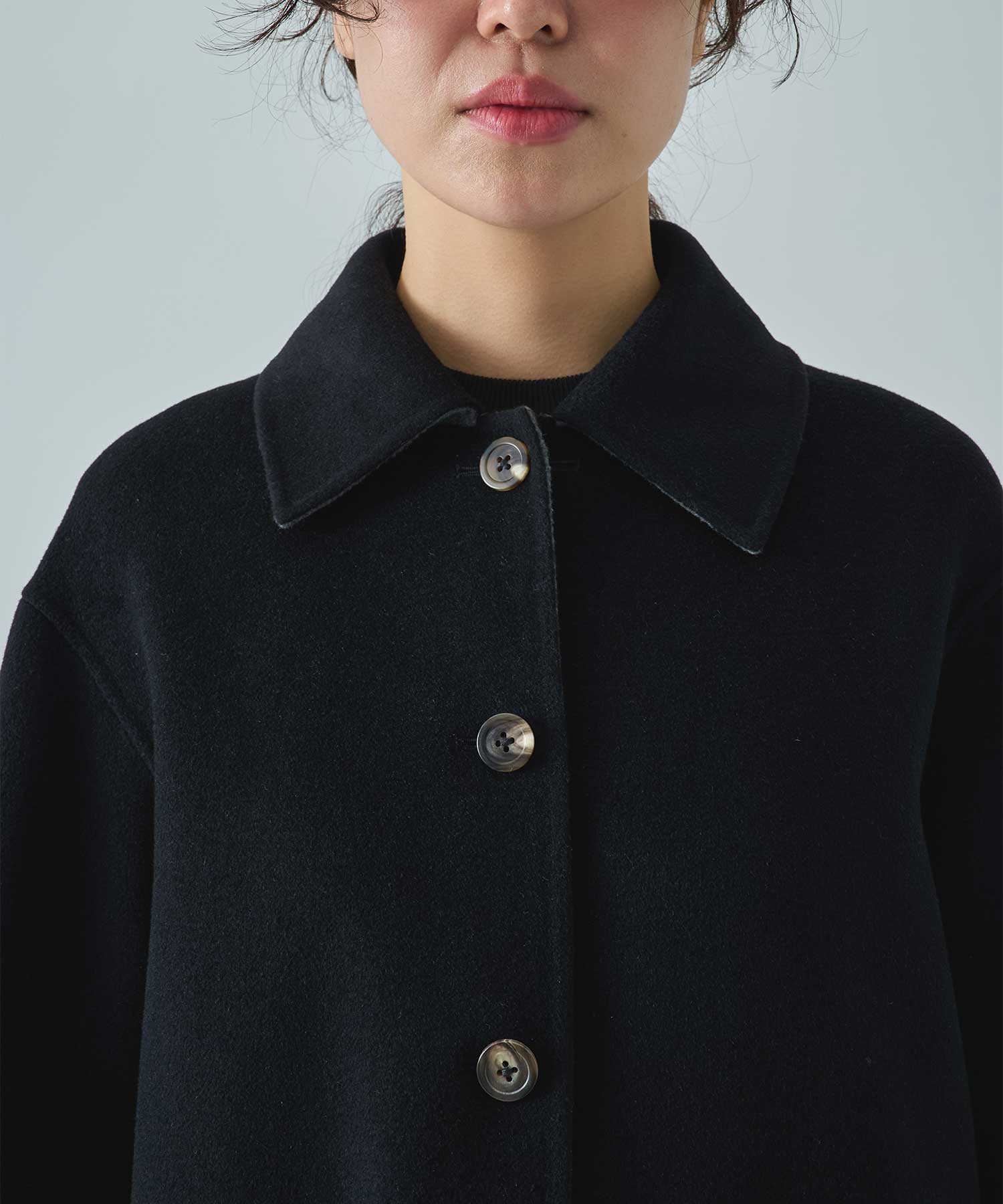 CASHMERE/SILK/WOOL SHORT COAT THE TOKYO