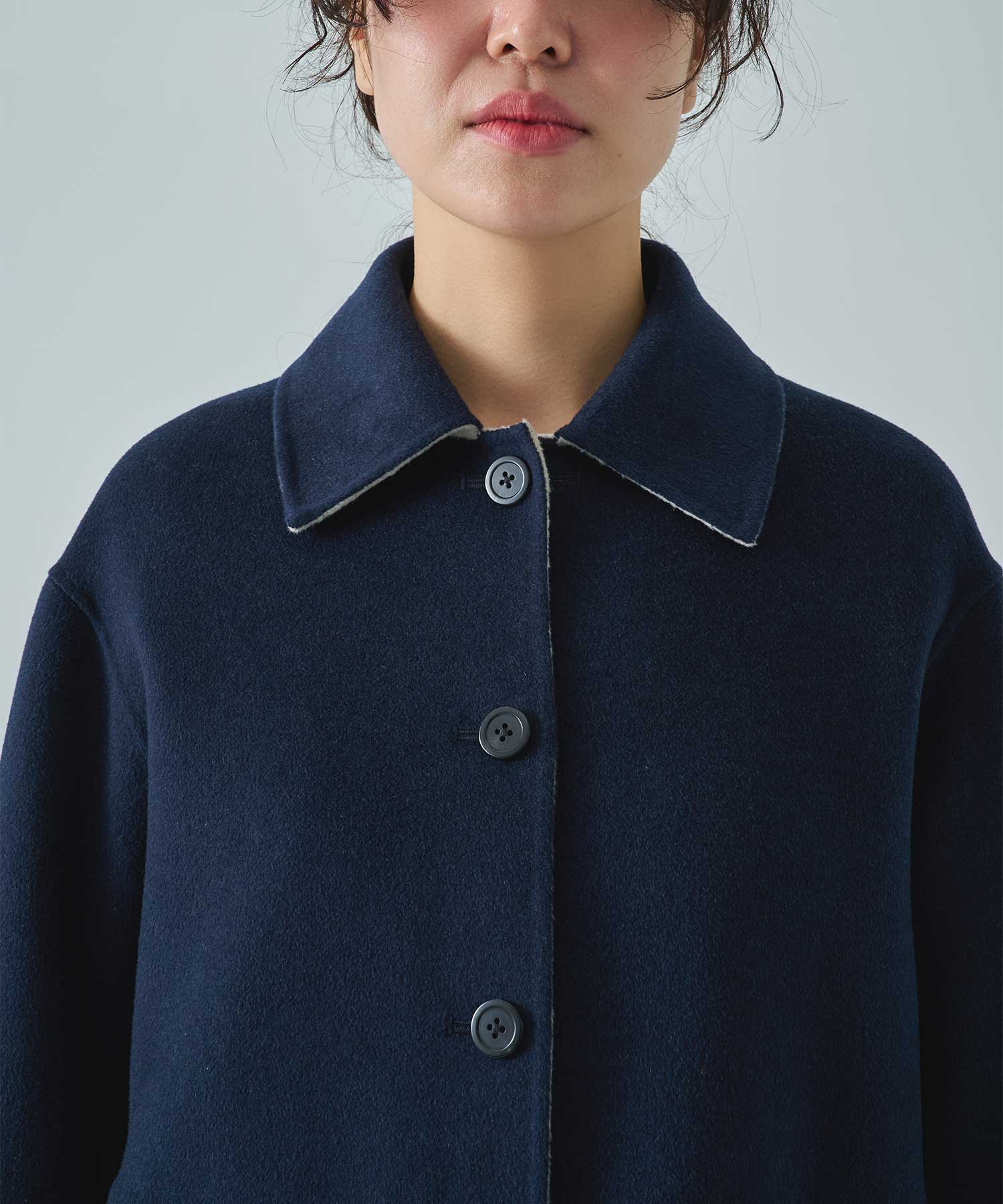 CASHMERE/SILK/WOOL SHORT COAT THE TOKYO