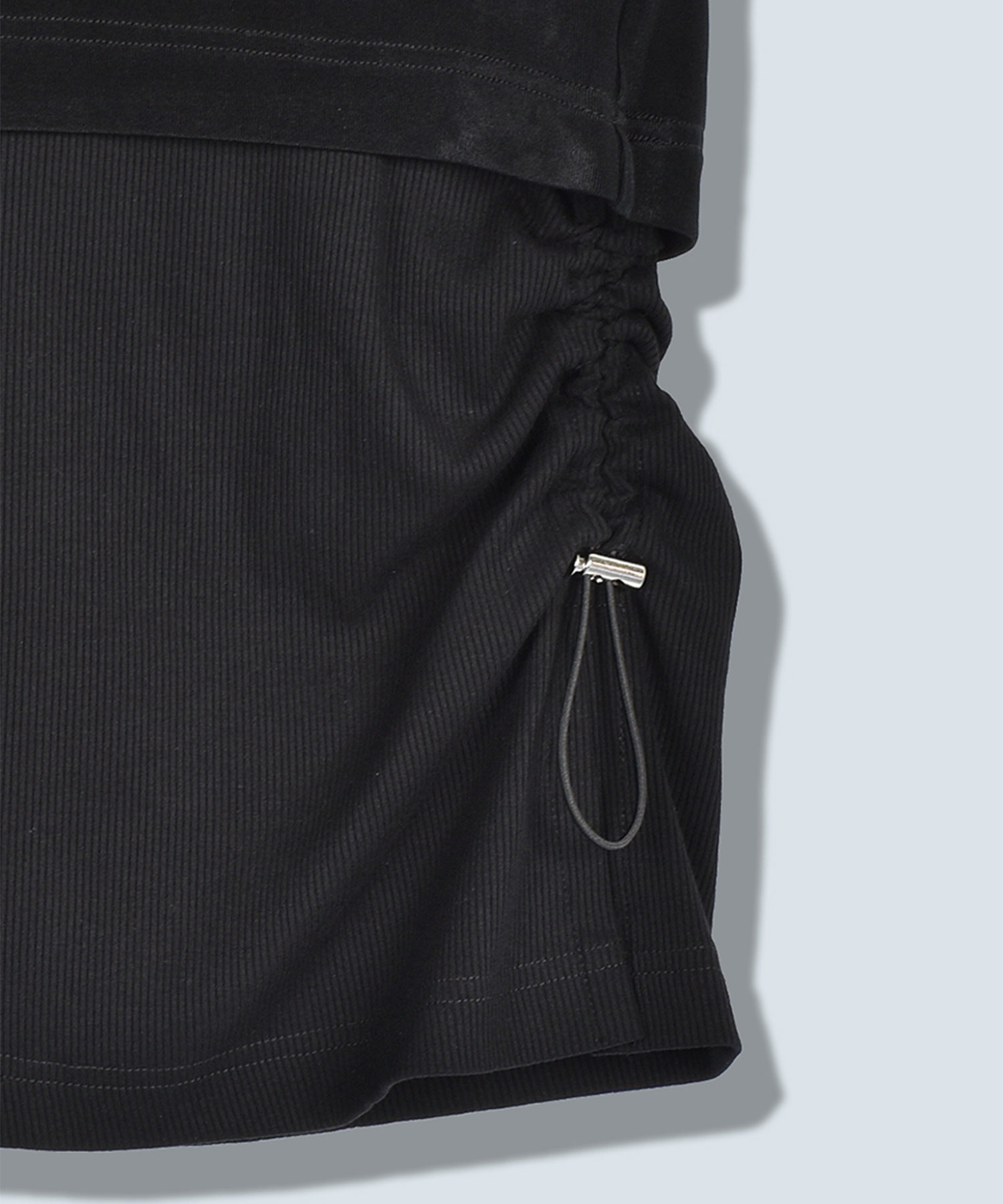 SHEER HALTER LAYERED T-SH OMMO