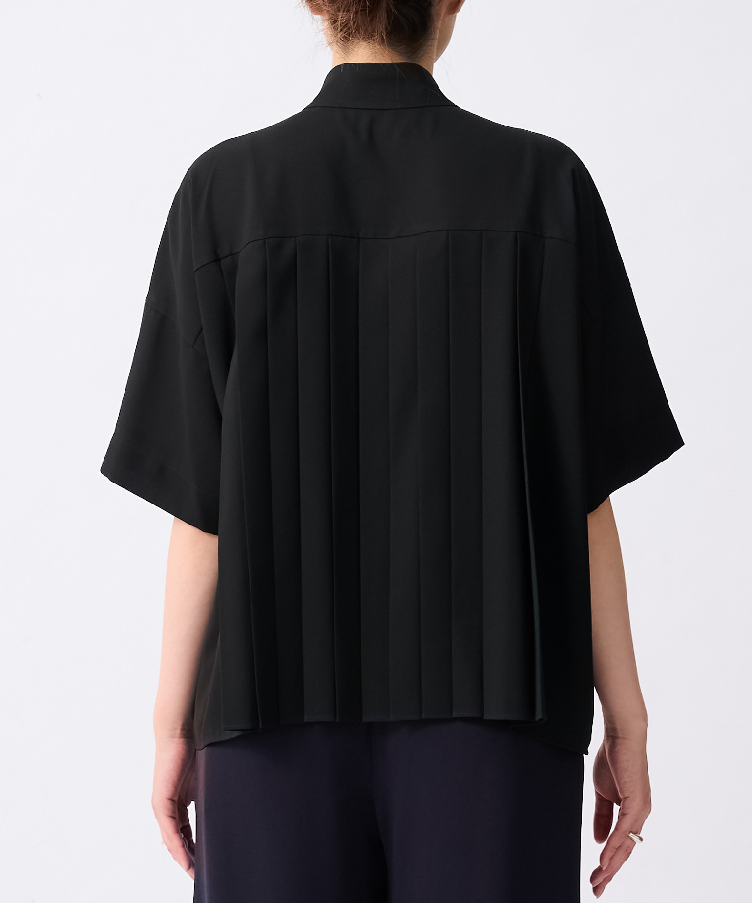 PLEATS WIDE BOX SHIRT ENFOLD