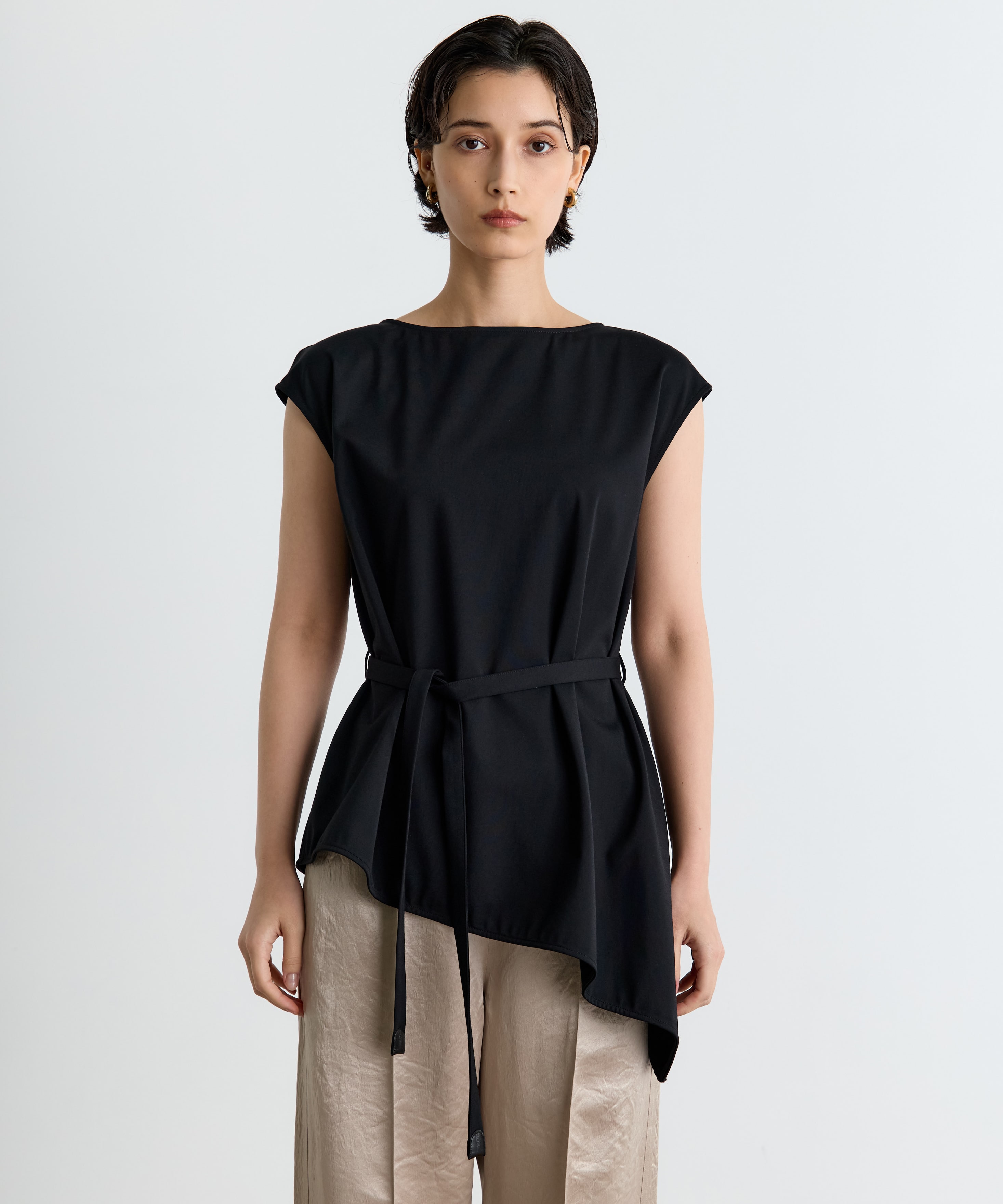 French Sleeve Asymmetry Tops THE TOKYO