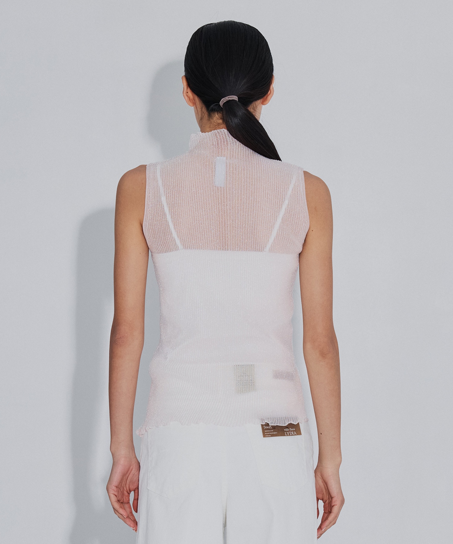 HYPHA LUCENT GLITTER SLEEVELESS TOP CFCL