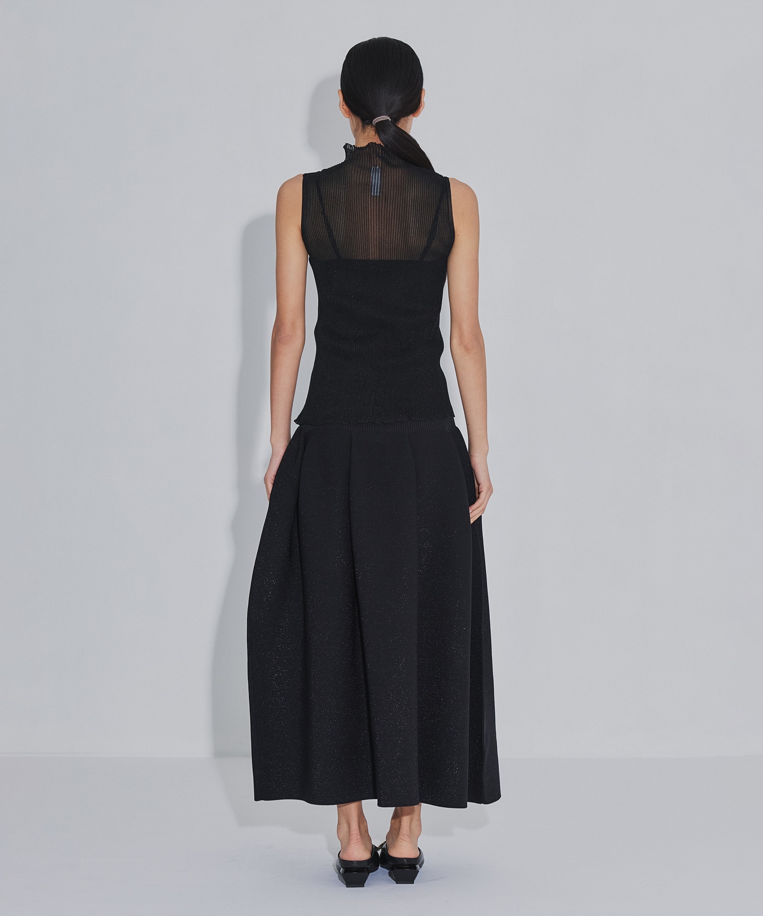 HYPHA LUCENT GLITTER SLEEVELESS TOP CFCL