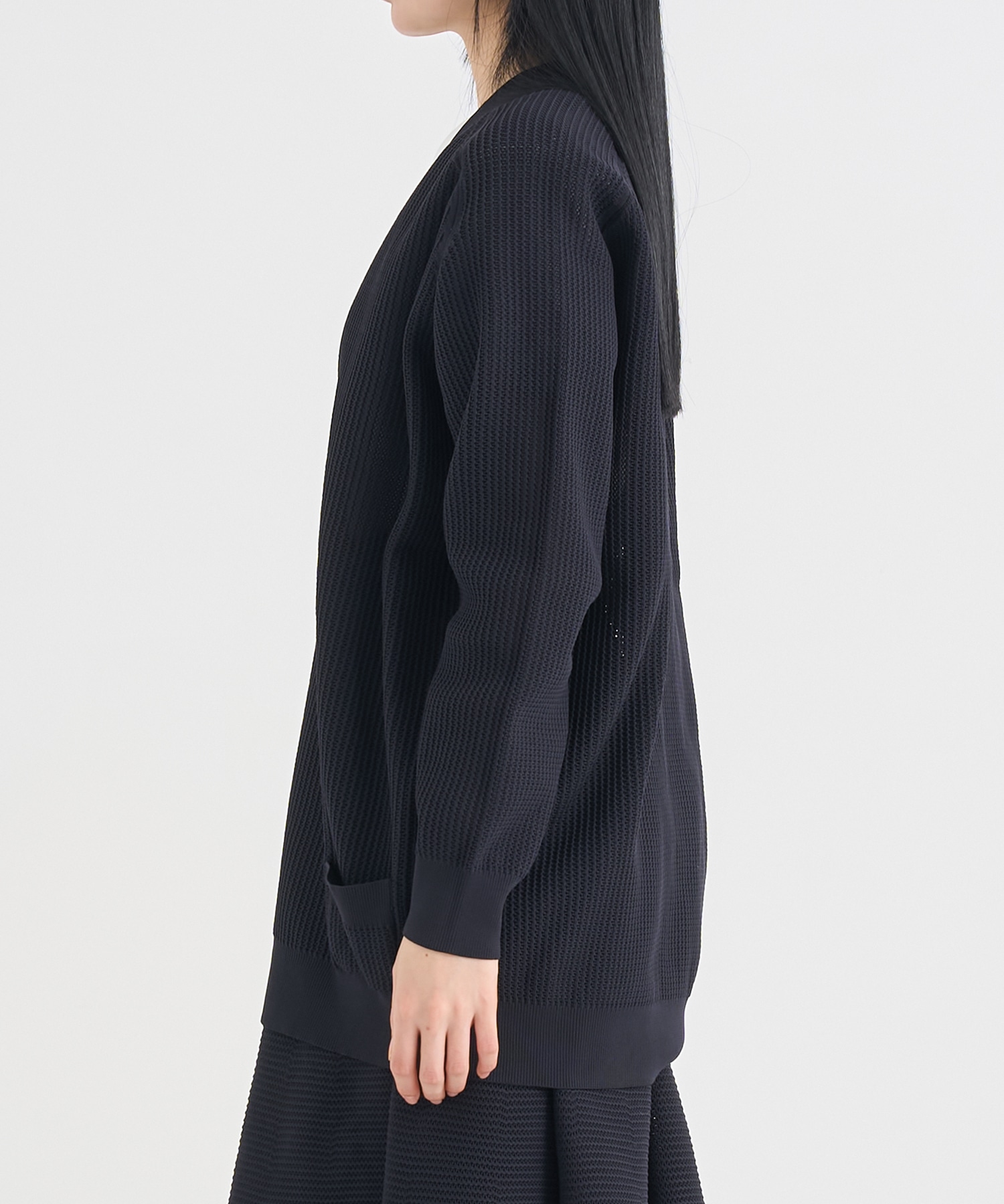 BIG KNIT V CD MESH MADISONBLUE