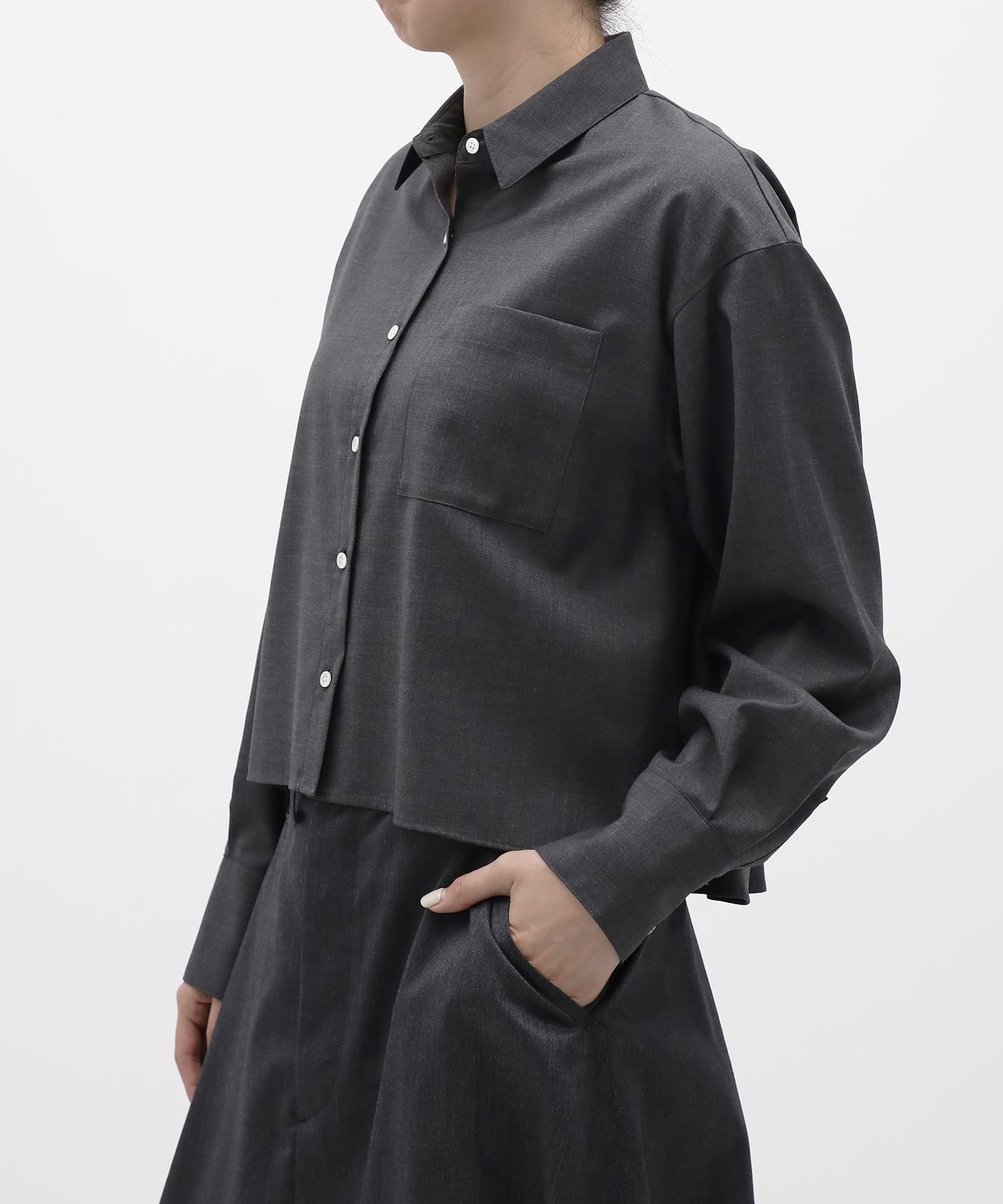 Short A-line L/S Shirt THE TOKYO