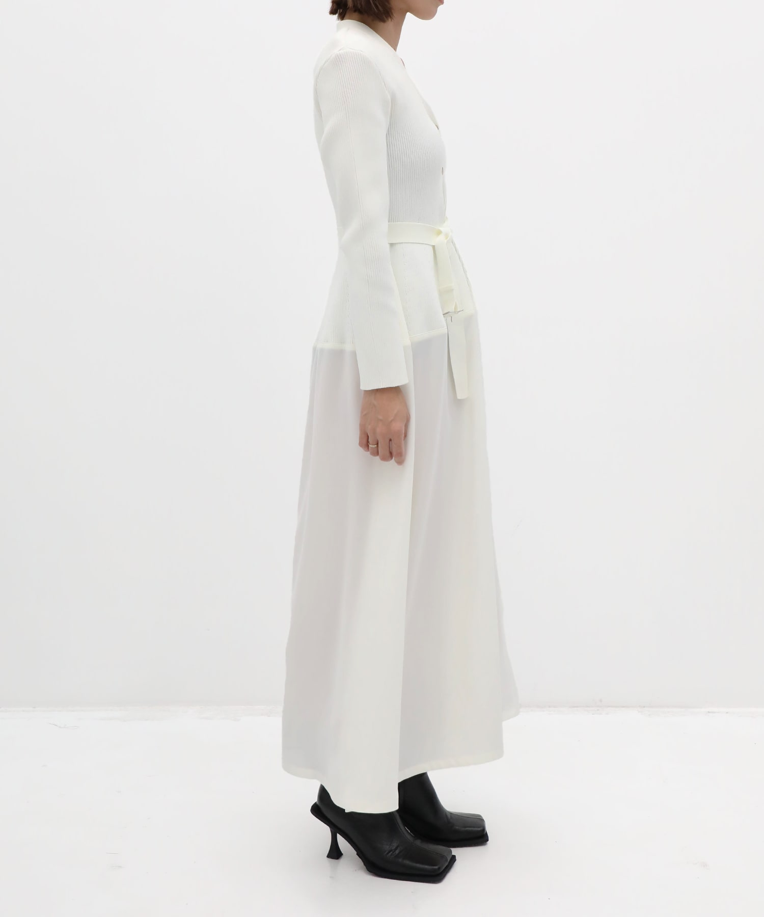 別注 Jessica combi tex knit dress AKIRANAKA