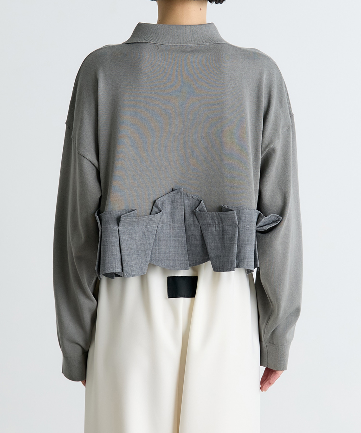 TACK DOCKING-HEM CARDIGAN ENFOLD