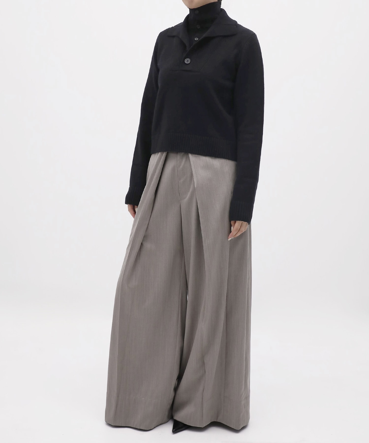 Lams Wool Knit Pullover KEISUKEYOSHIDA