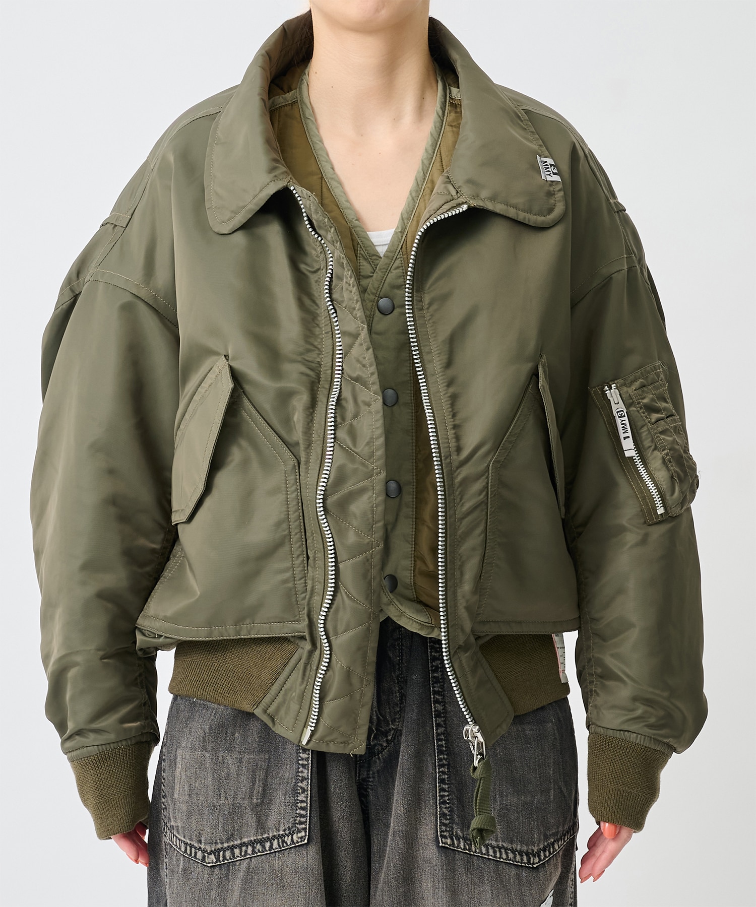LAYERED BOMBER JACKET Maison MIHARA YASUHIRO