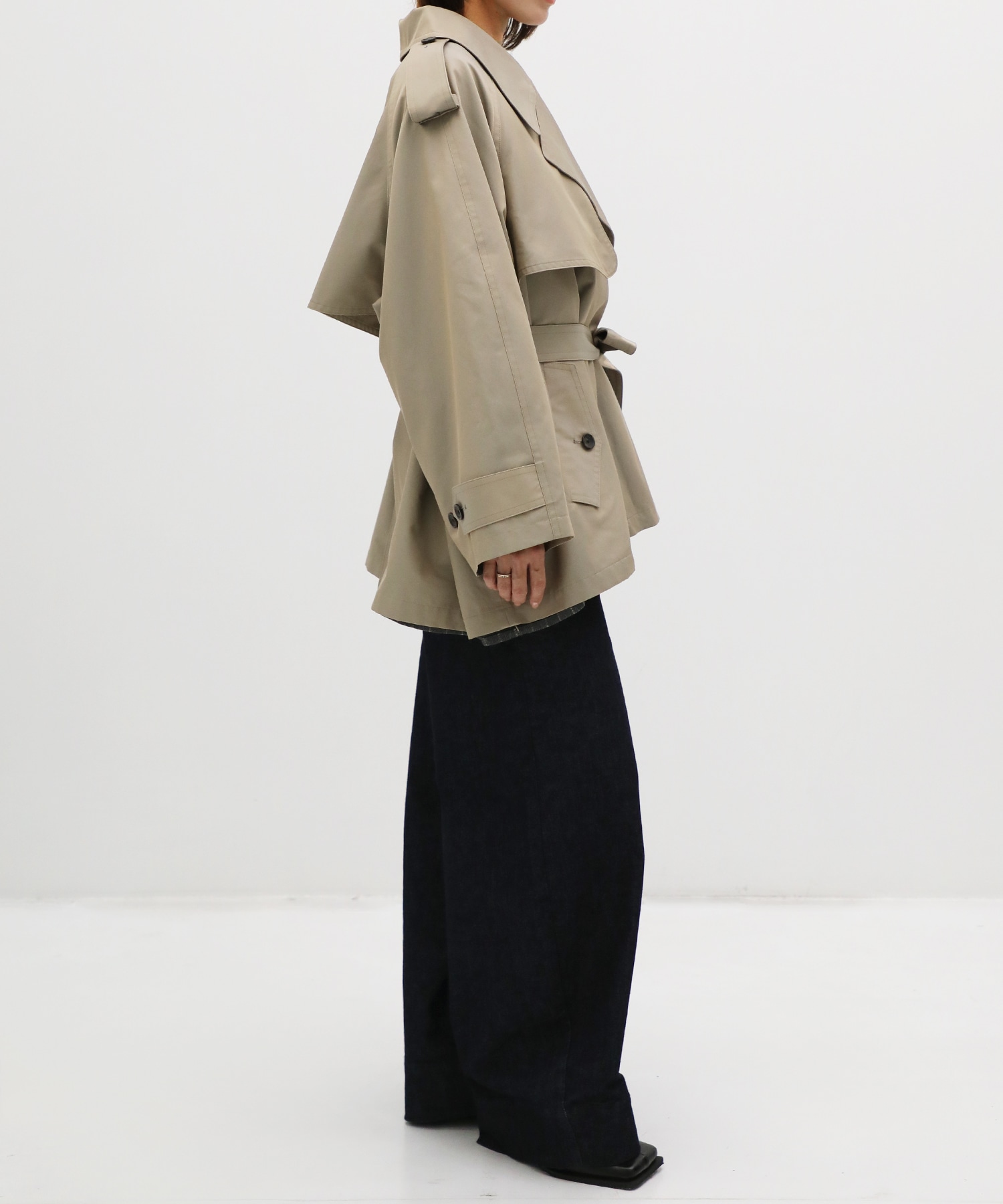 Chambray Trench Over Coat IIROT