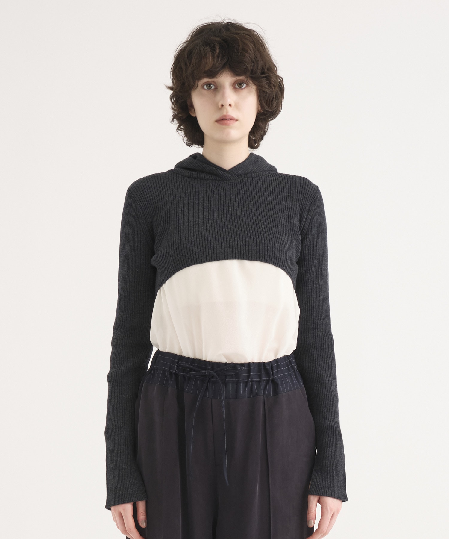 Washable Wool  Hoodie Knit Tops RITAN