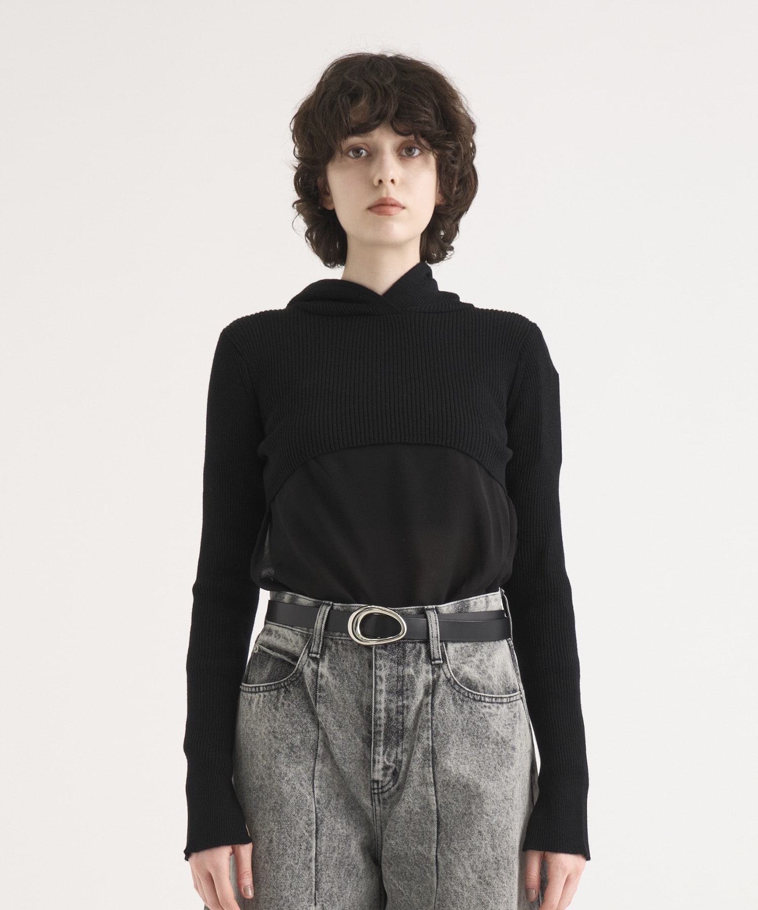 Washable Wool  Hoodie Knit Tops RITAN