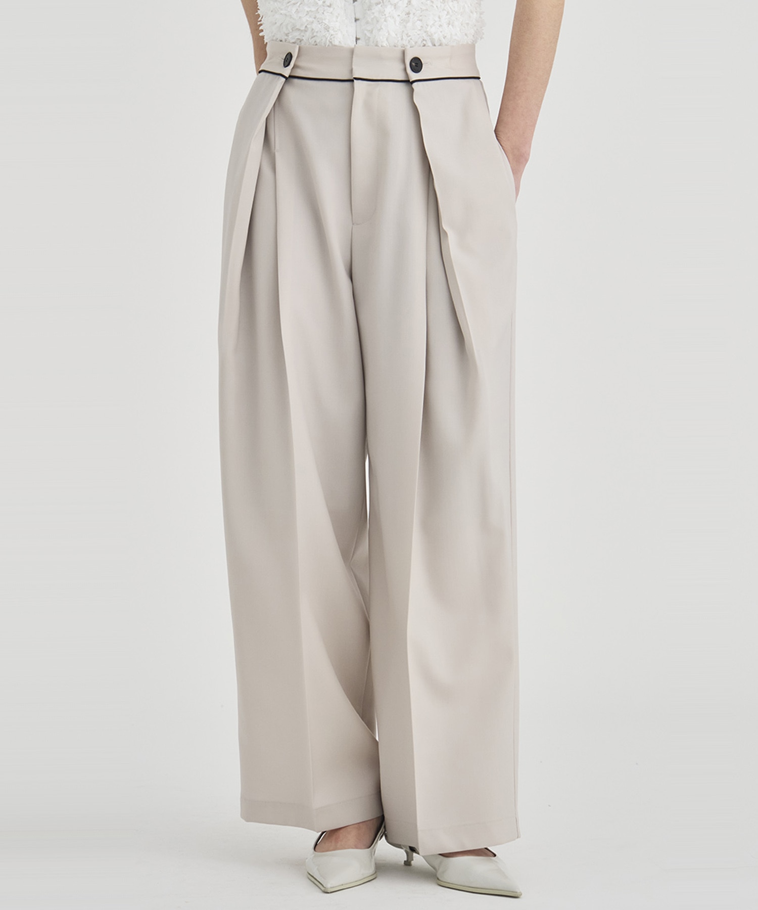 Double Tack Wide Pants RITAN