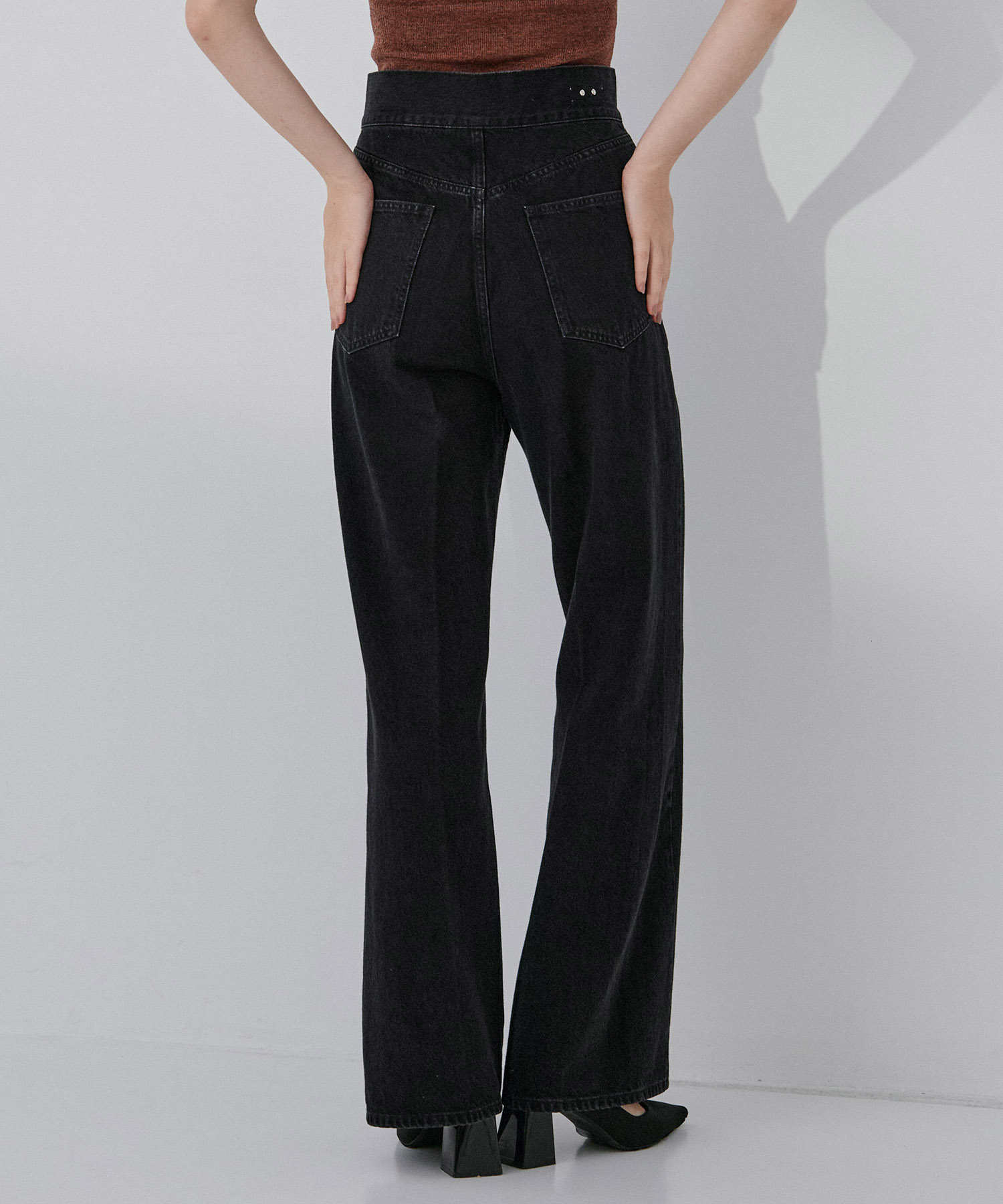 High Waist  Tack Denim RITAN