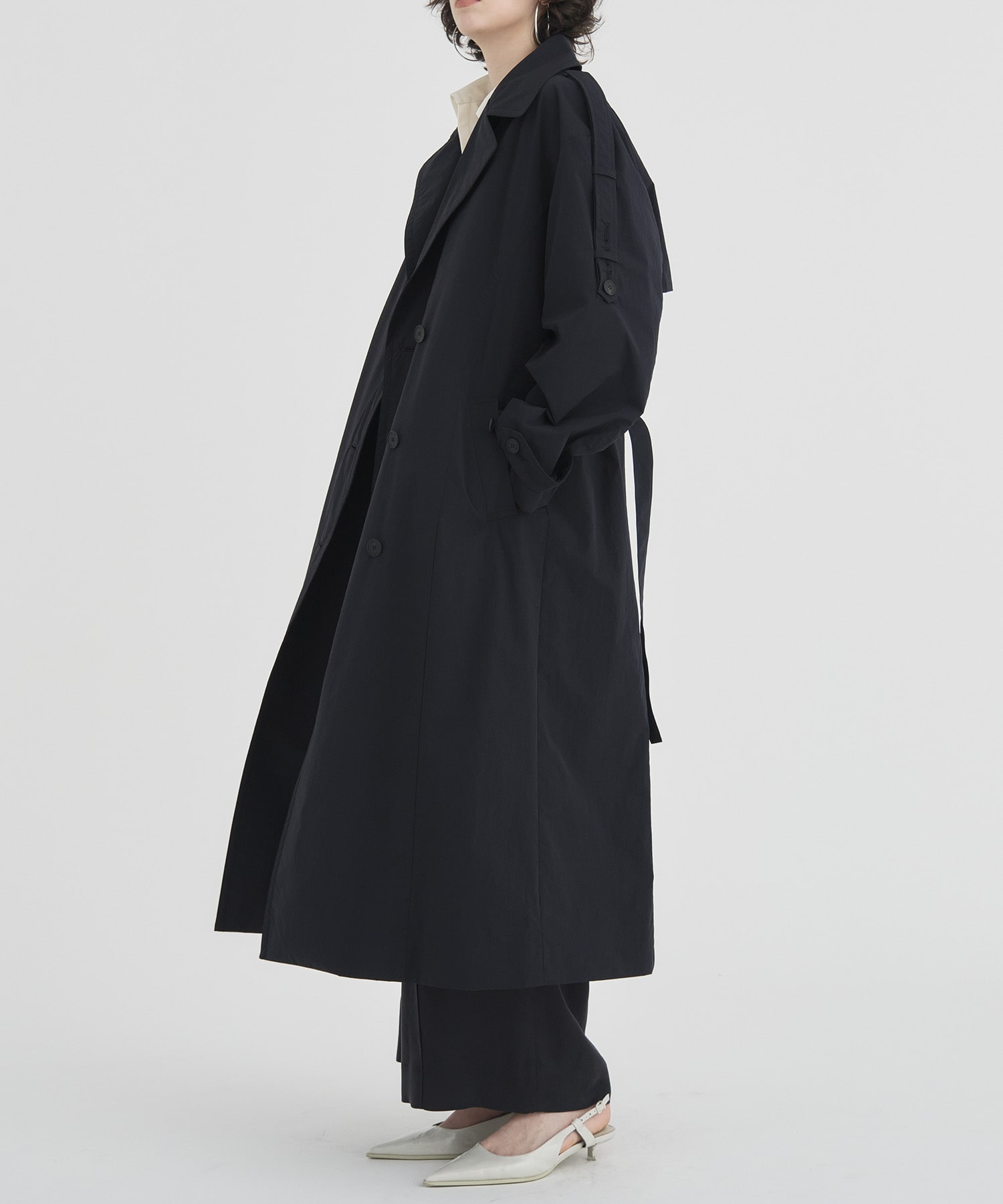 Wide Lapel Trench Coat RITAN