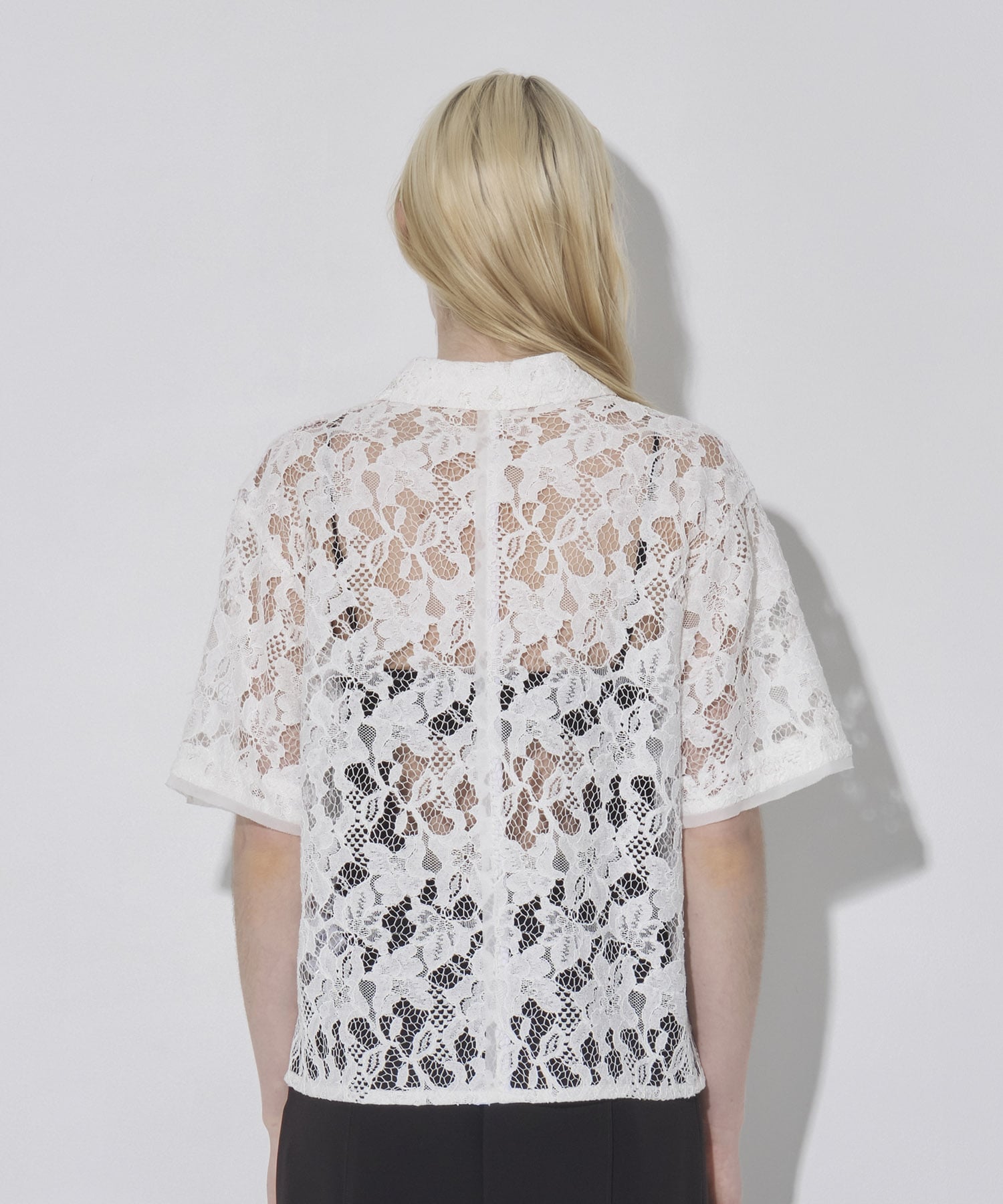 Open Collar Lace Shirts RITAN