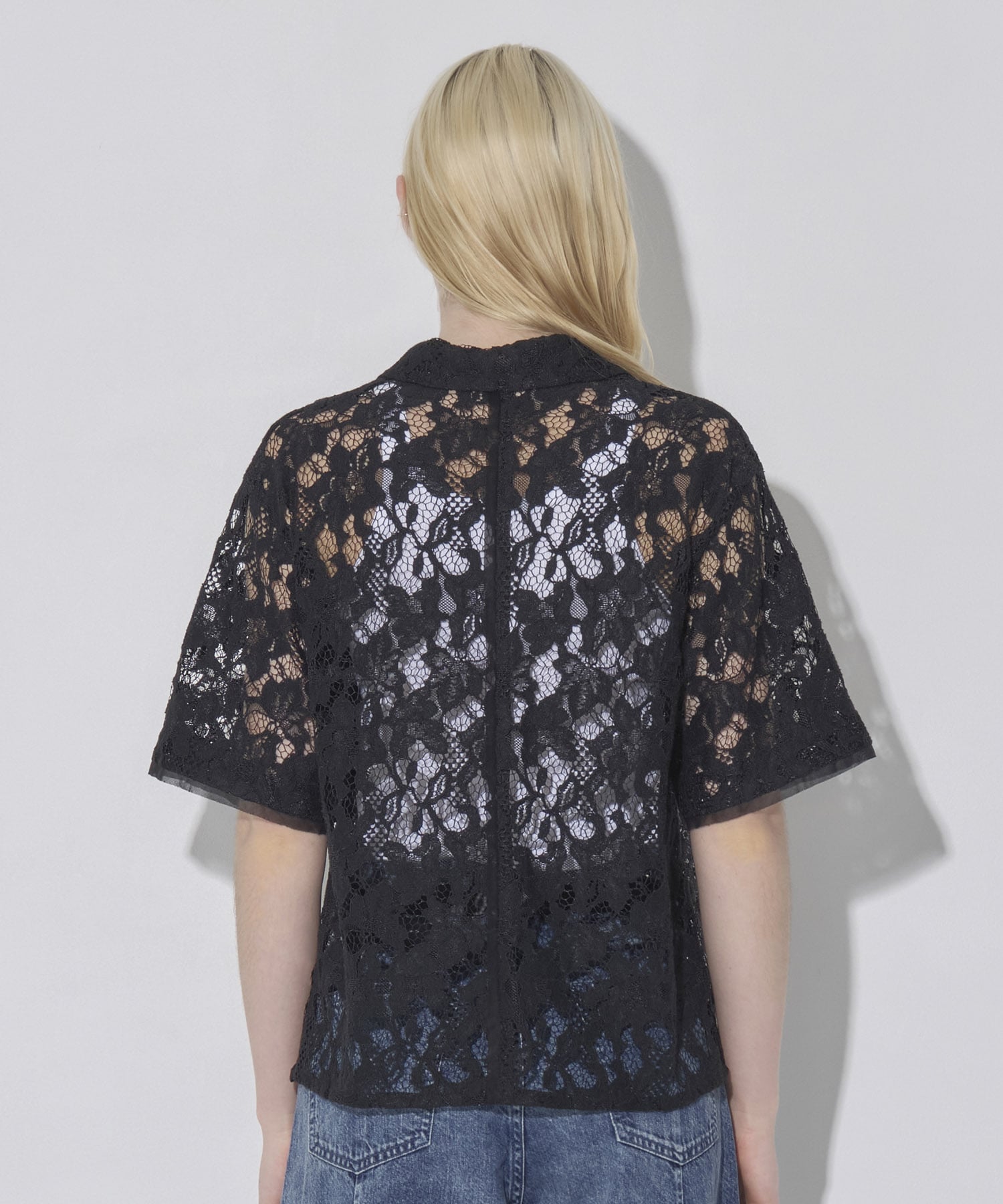 Open Collar Lace Shirts RITAN