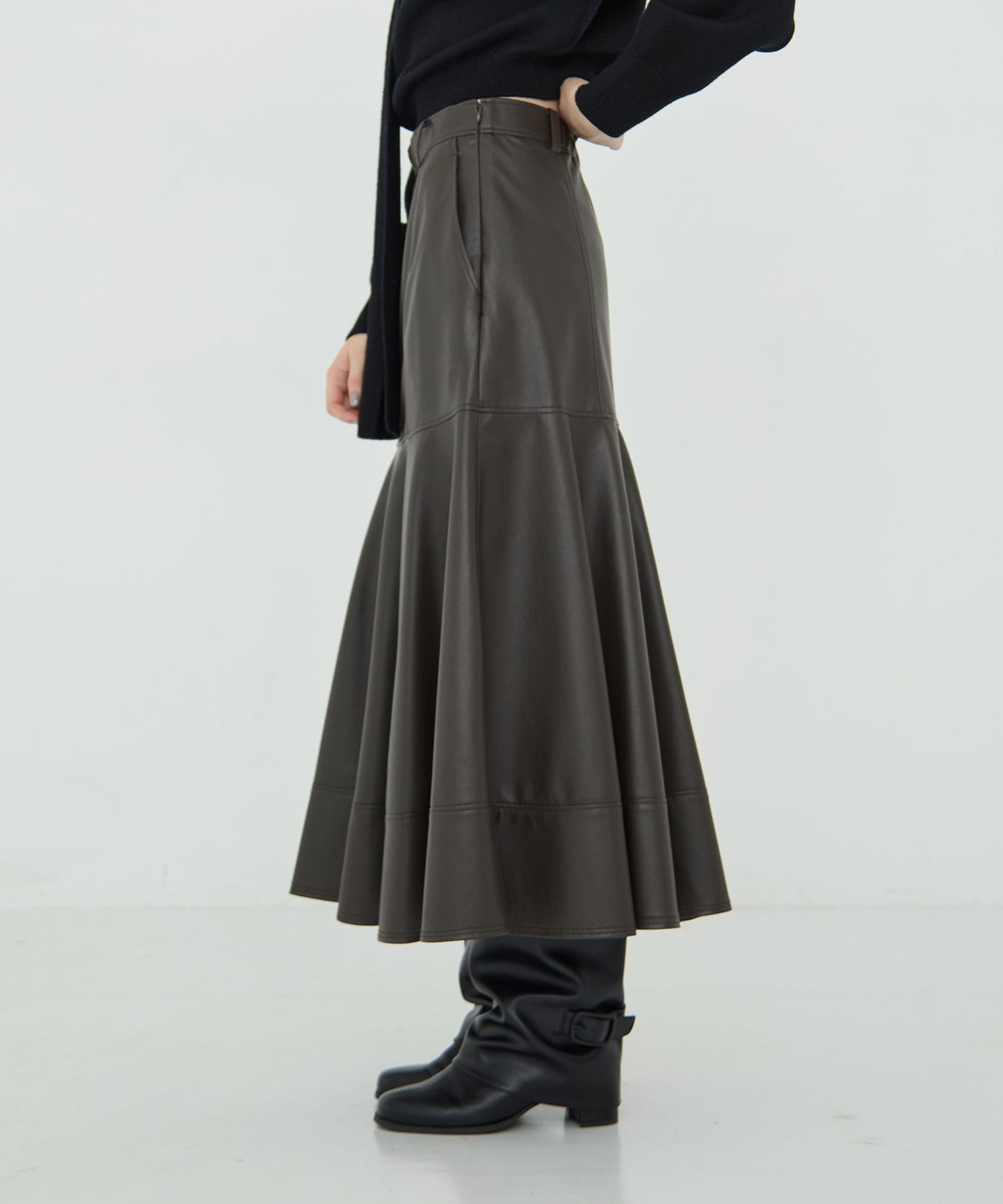 Lether Skirt RITAN