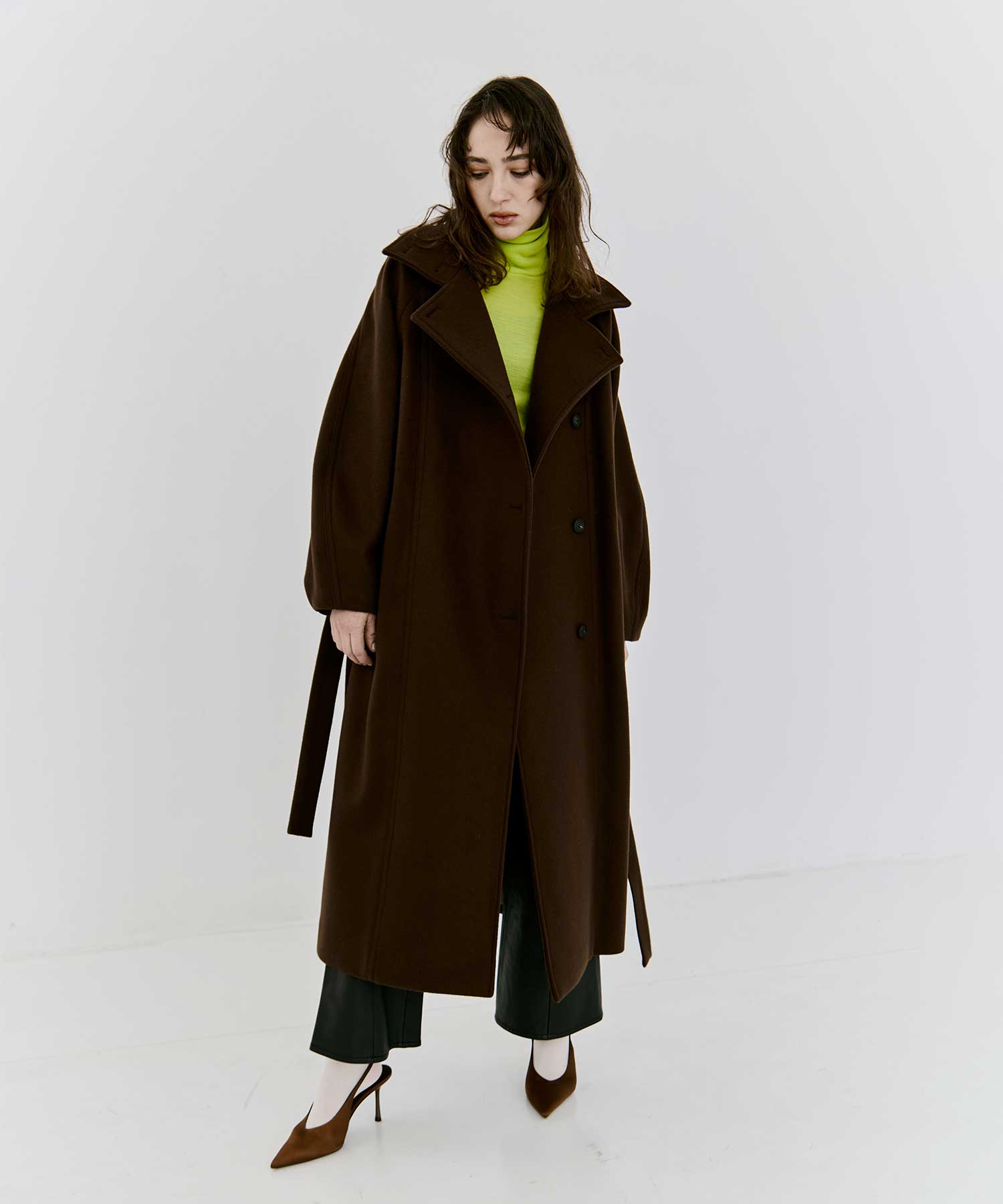 High Neck Wool Tops RITAN