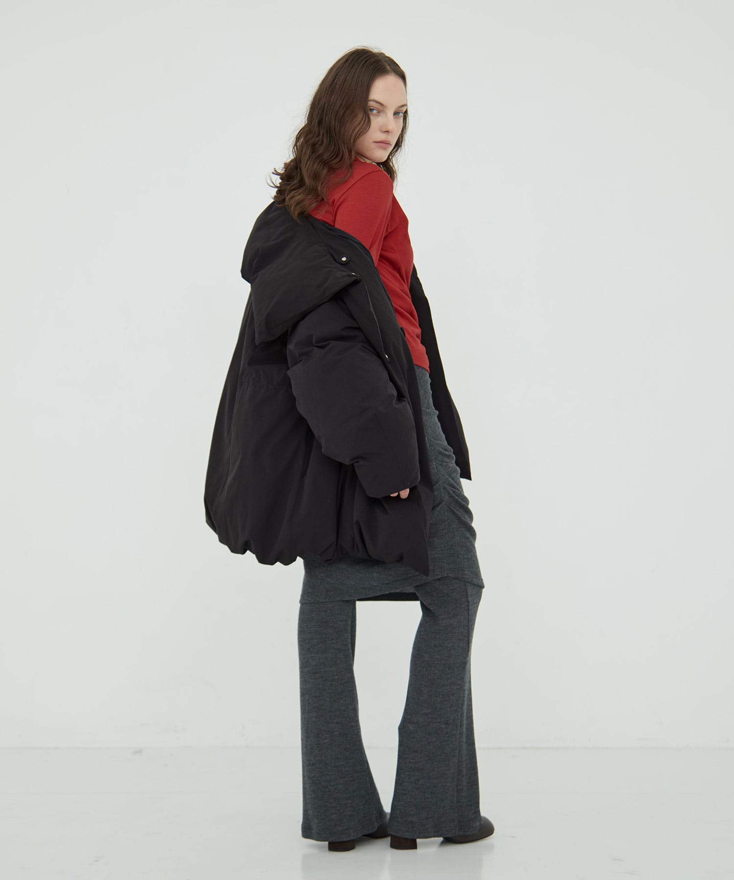 Lapel Down Coat RITAN