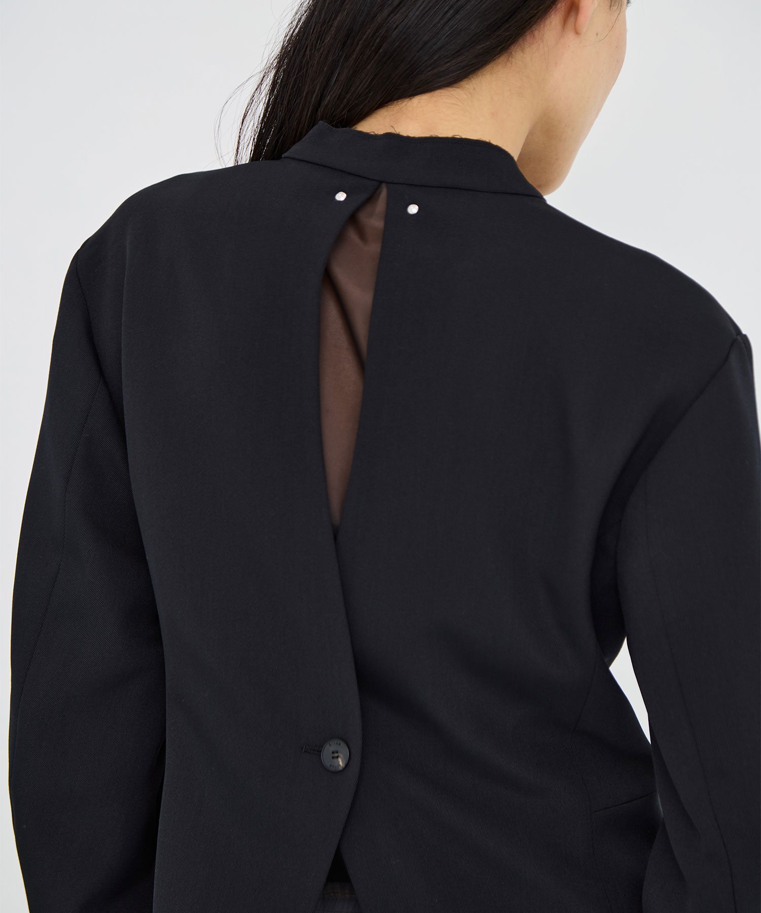 Back Sheer No Collar Jacket RITAN