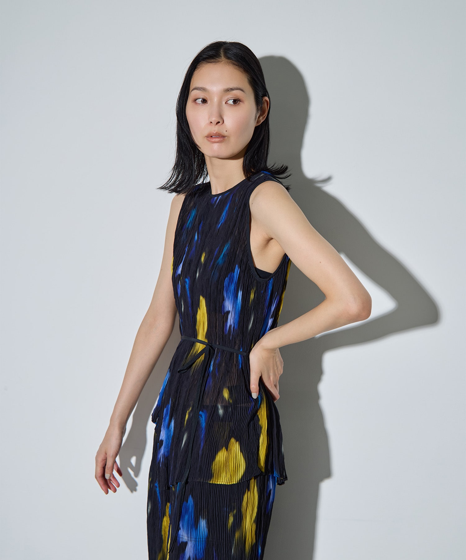 Airy Micro Pleats Tops RITAN