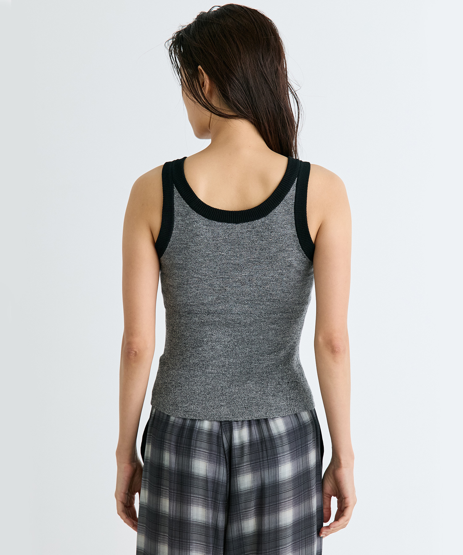 nakes Linen American Sleeve Rib Bra Tank RITAN
