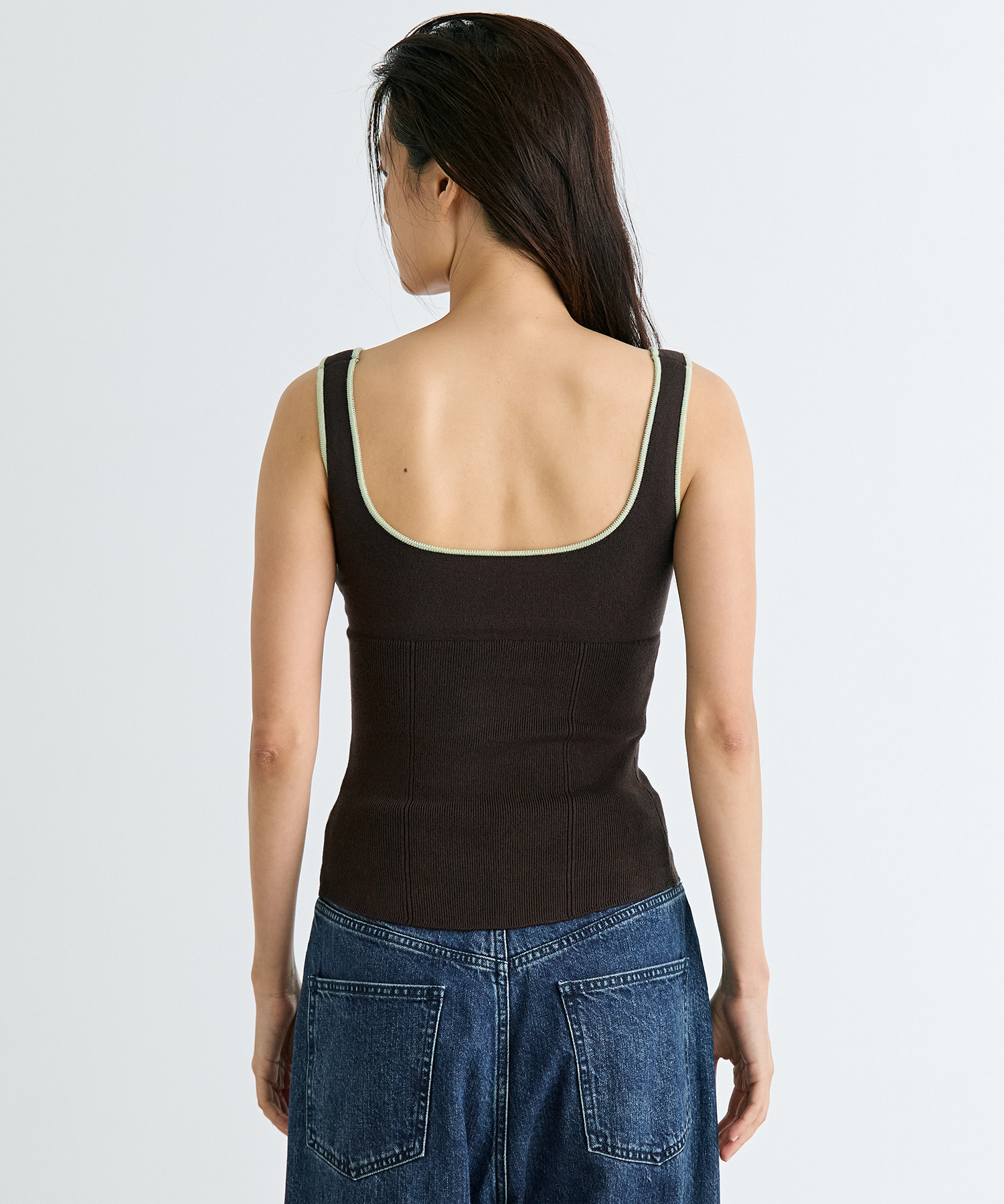 nakes Cotton Silk Square Tank Top RITAN