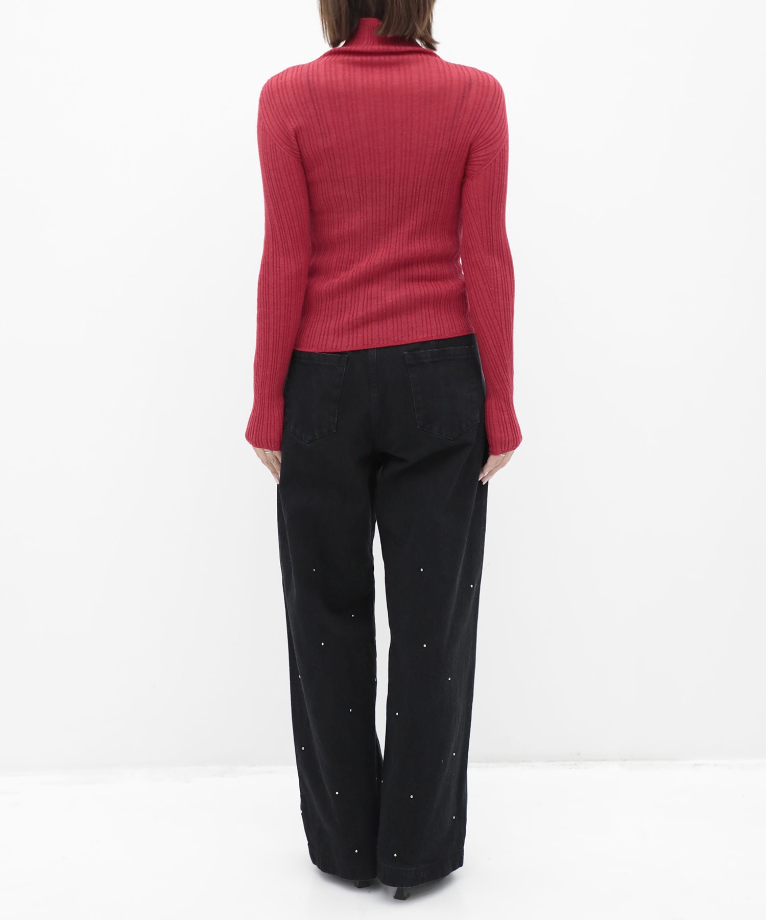Cashmere Silk Arch Rib Knit RITAN