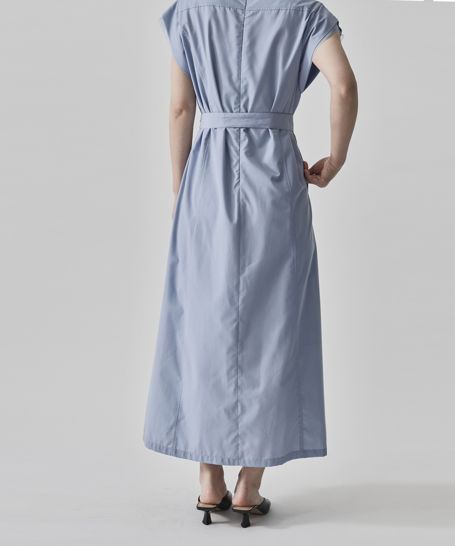 Chambray Belted Dress CITY TOKYO