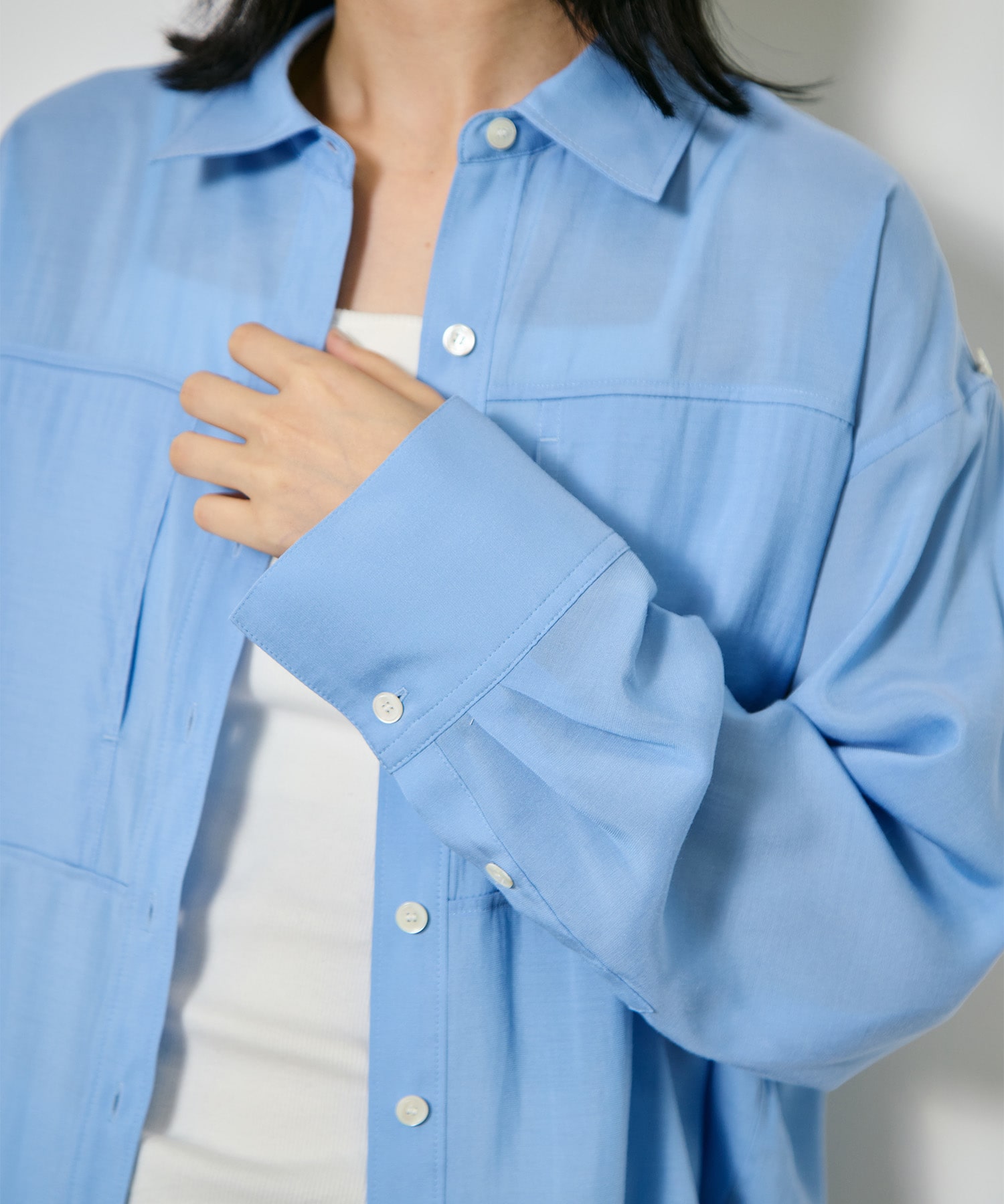 Silk Sheer Over Shirt CITY TOKYO
