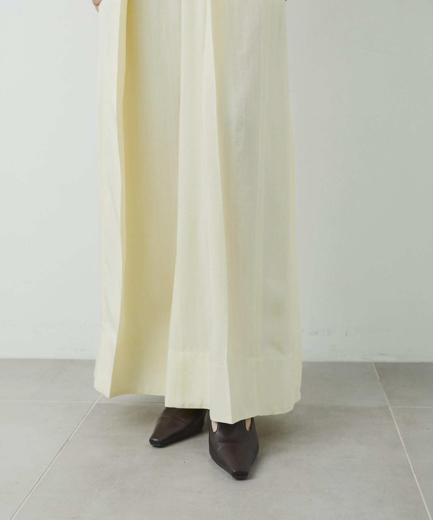 Viscose Twill Flare Trousers CITY TOKYO