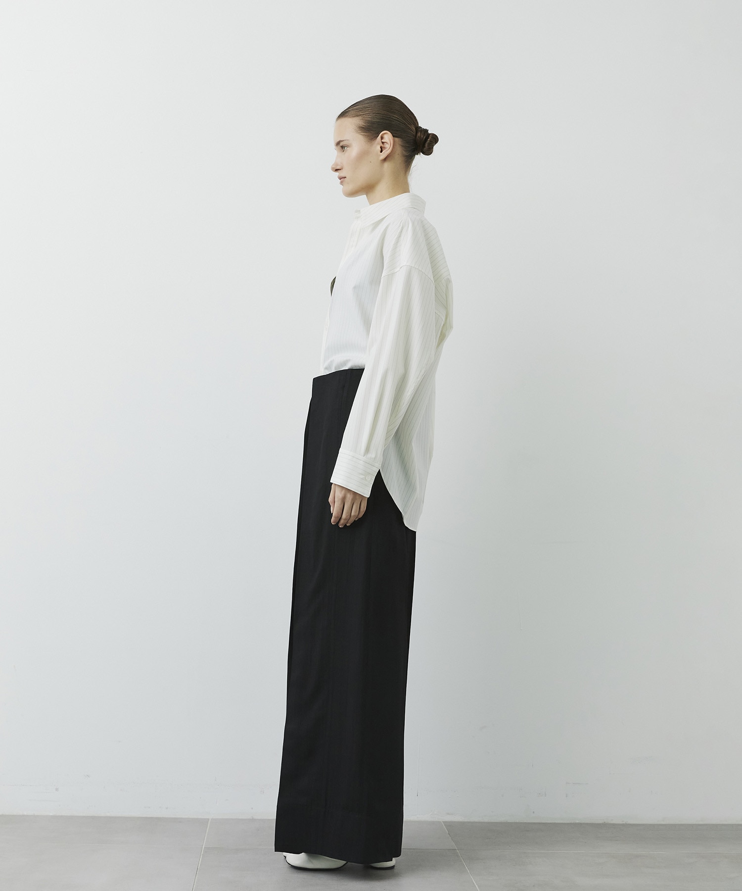 Viscose Twill Flare Trousers CITY TOKYO