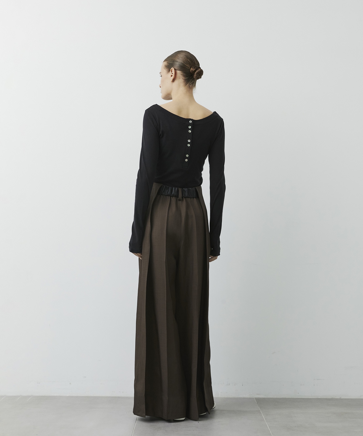 Viscose Twill Flare Trousers CITY TOKYO